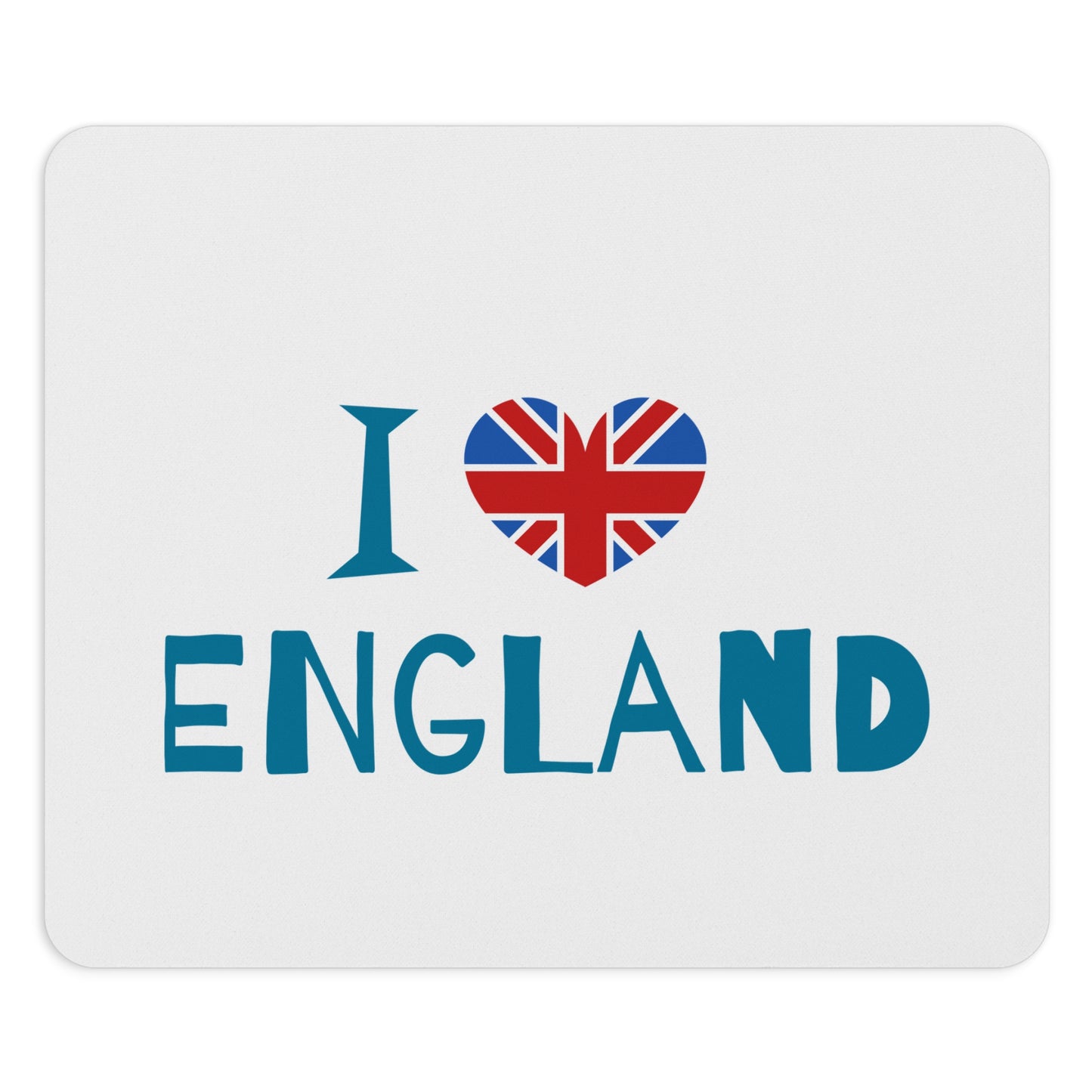 I Love England Mouse Pad, British Pride Desk Accessories, Gift for England Lovers, Office Supplies, Travel Inspired Gifts