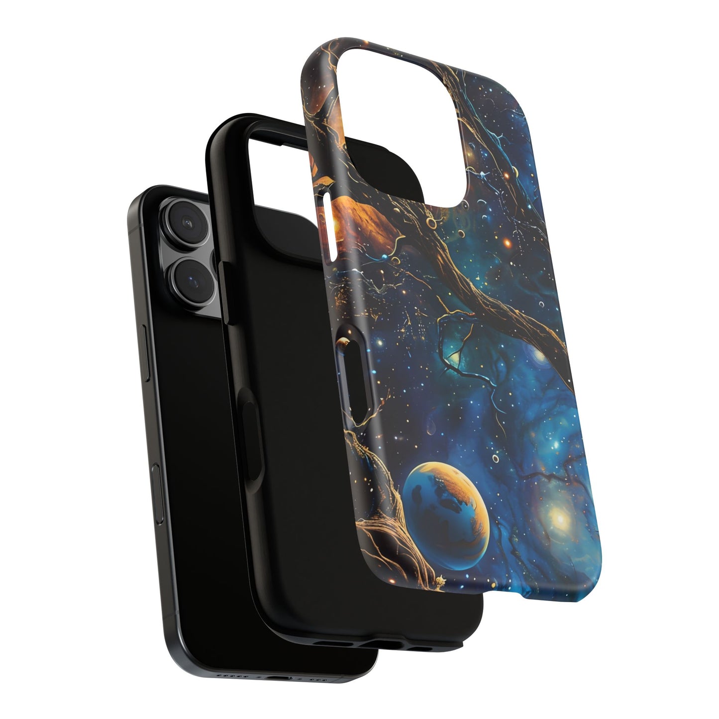 Galaxy Phone Case, Tough Cases with Cosmic Design, Unique Gift for Astronomers, Sci-Fi Fans, Starry Night, Outer Space
