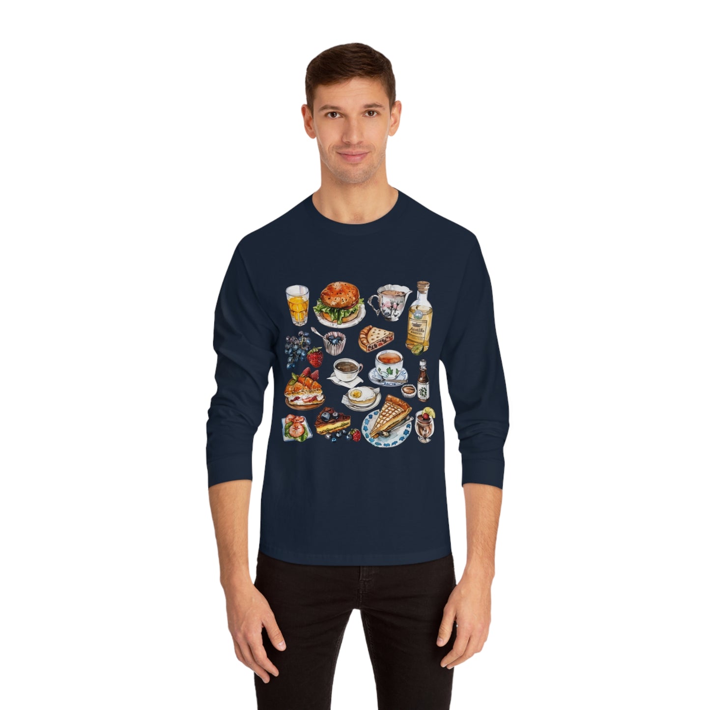 Unisex Classic Long Sleeve T-Shirt - Vintage England Icons