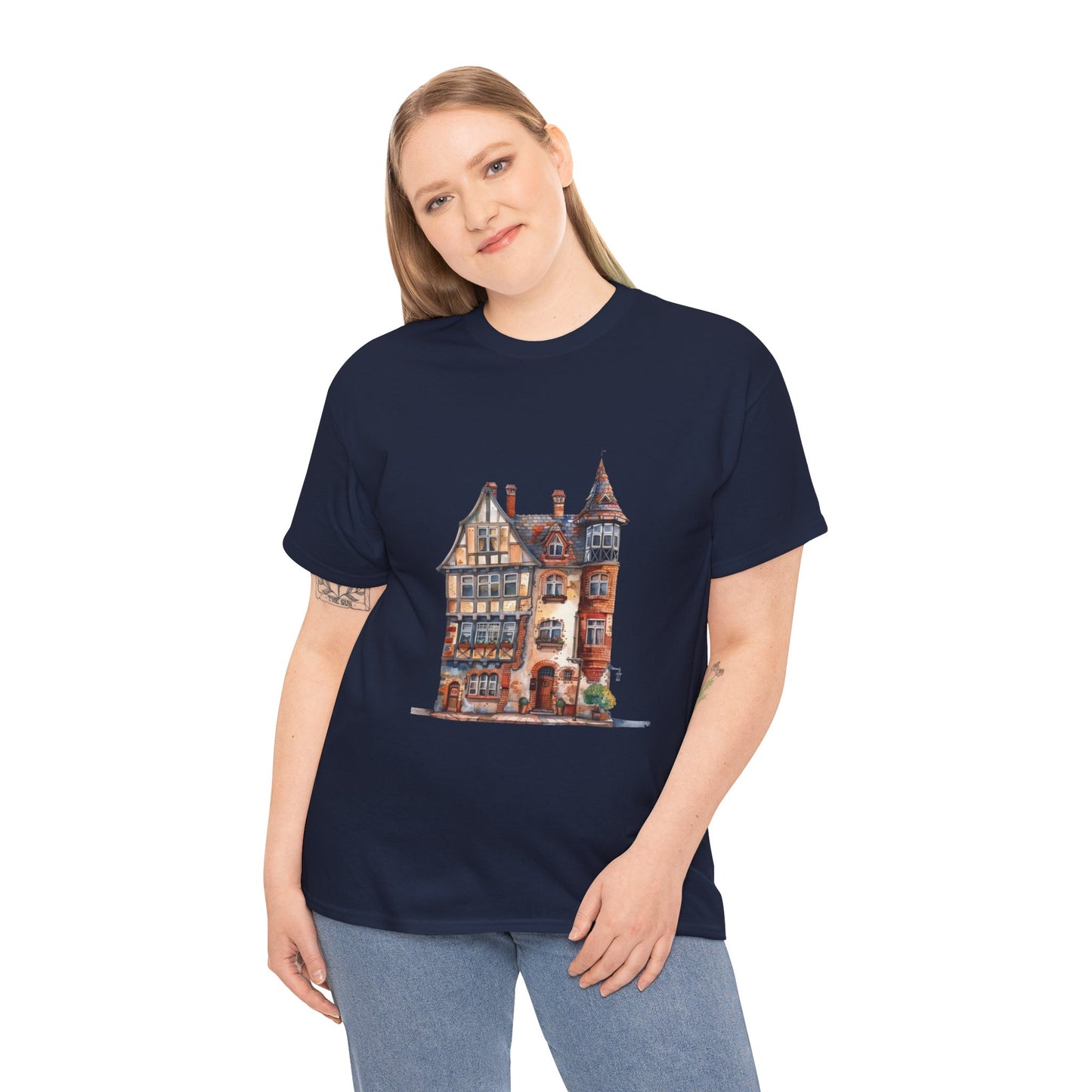 Unisex Heavy Cotton Tee - Timeless Beauty - British Village Homes