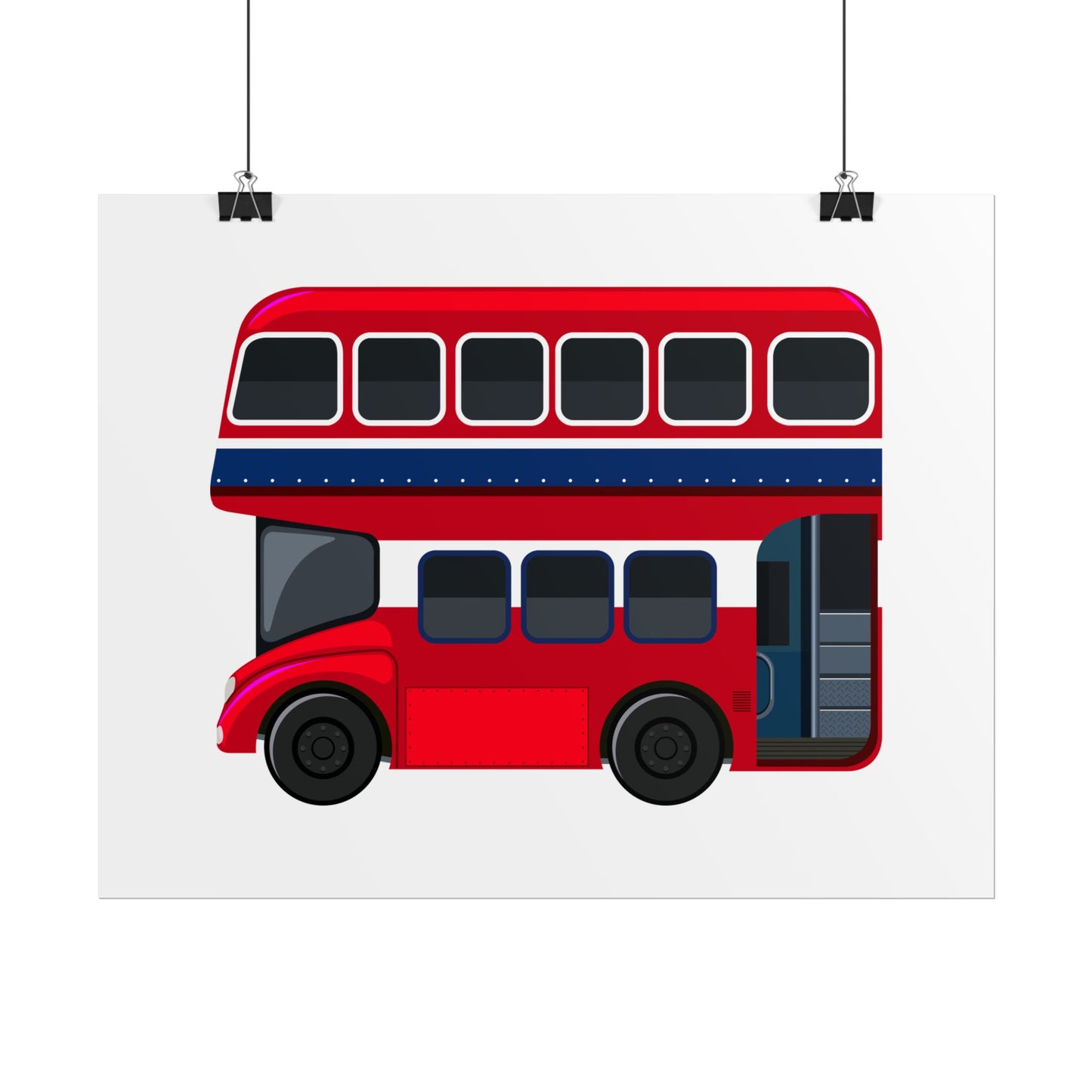 Red Double Decker Bus Rolled Posters