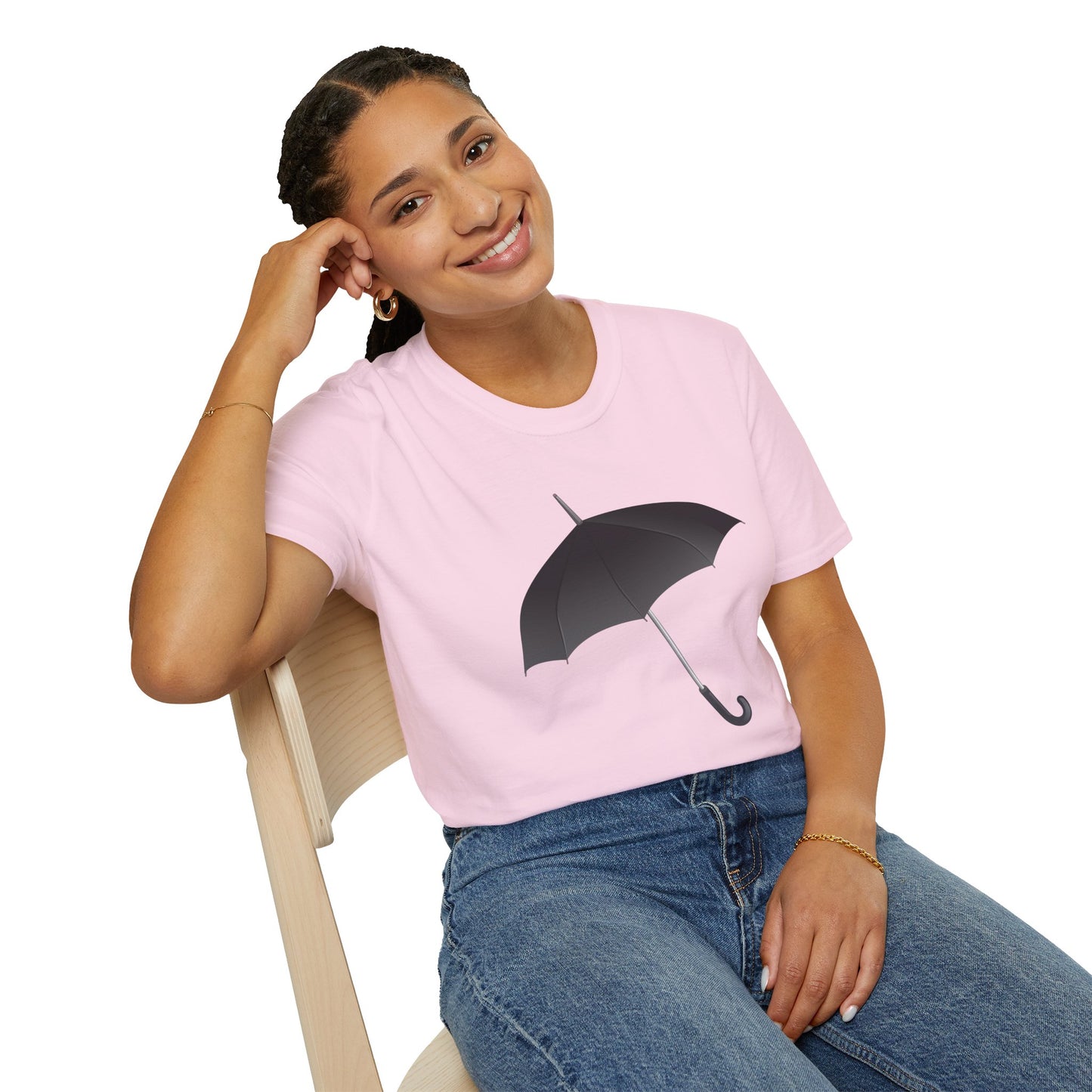 Unisex Softstyle T-Shirt - Regal Royal Umbrella - Elegant and Majestic Design