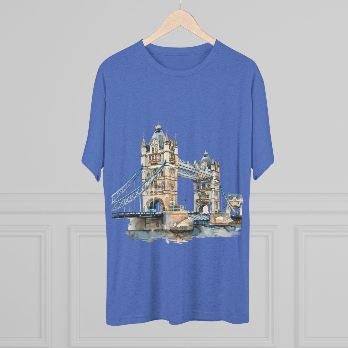 London Bridge Elegant Unisex Tri-Blend Crew Tee