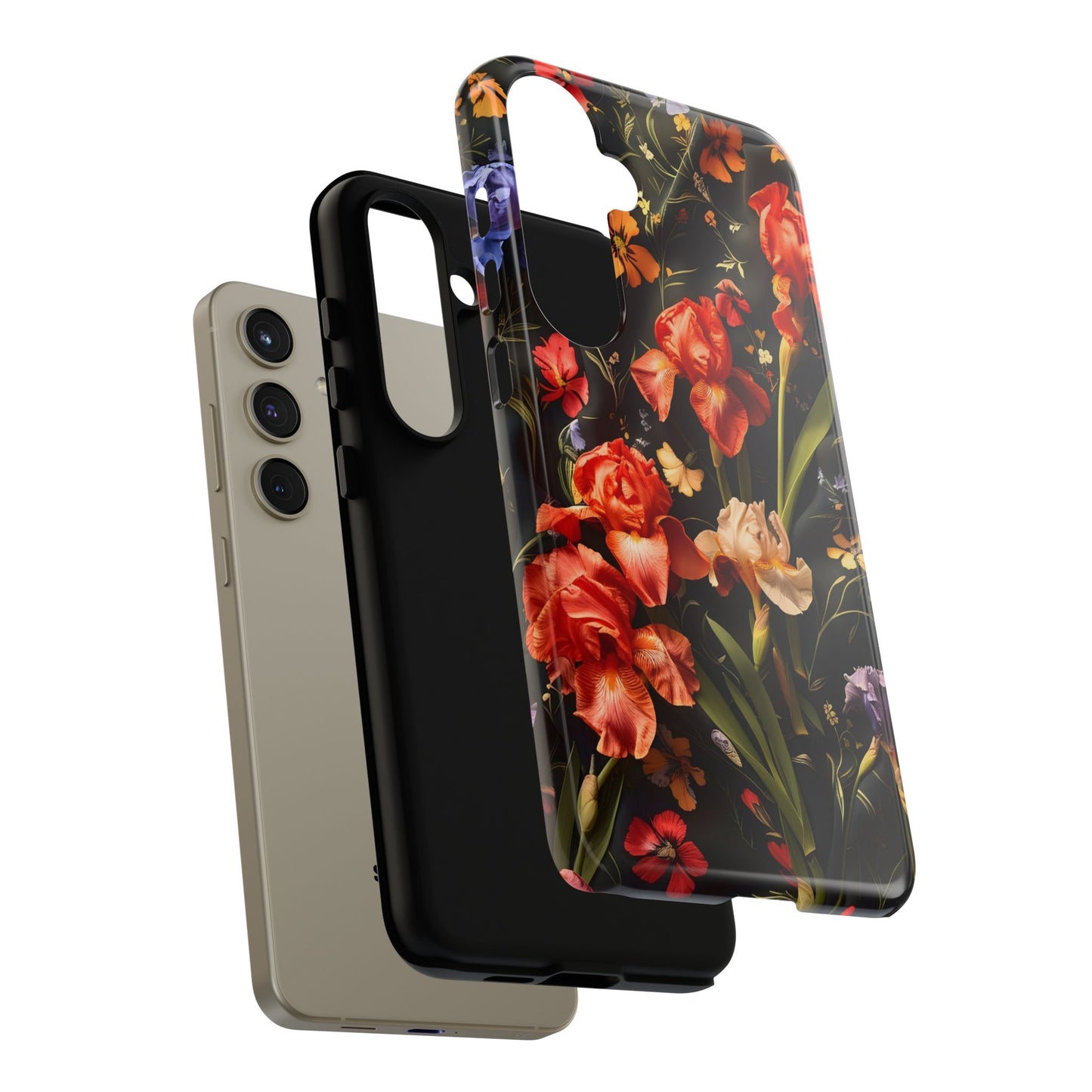 Floral Tough Case for Phone, Durable Protective Phone Cover, Gift for Flower Lovers, Phone Accessories, Spring Vibes