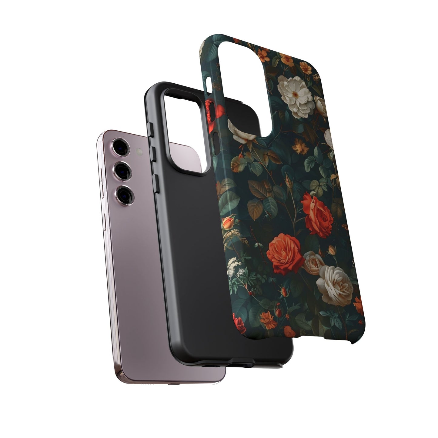 Floral Phone Case | Tough Cases with Elegant Design | Gift for Her, Mother's Day, Birthdays, Personalized, Trendy Tech Accessories