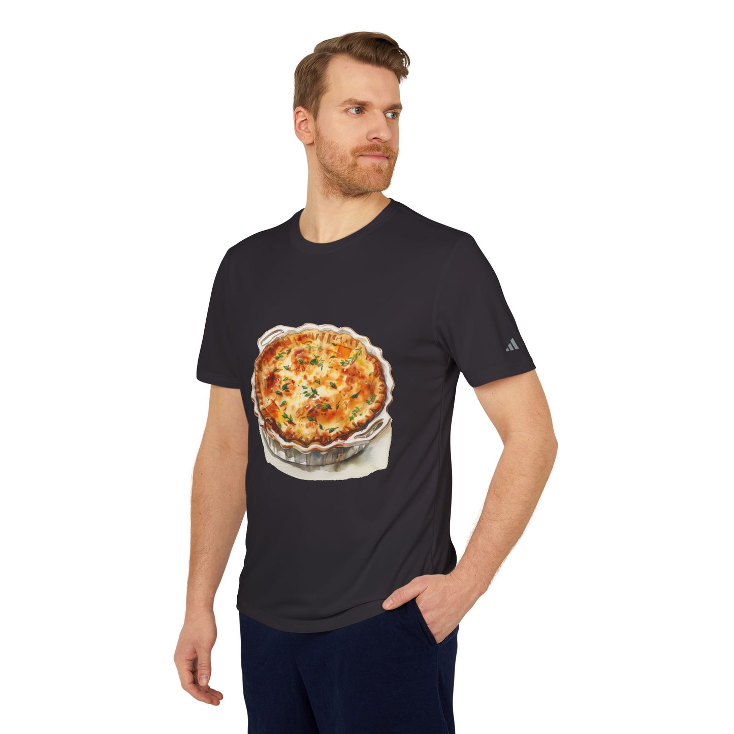 adidas Unisex Sport T-shirt - British Bites - From Pies to Puddings