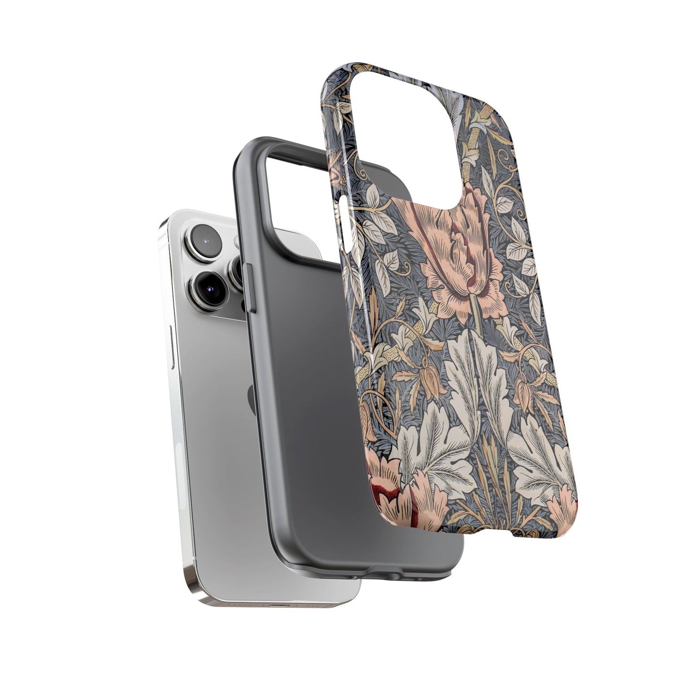 Floral Phone Case, Tough Cases for Stylish Protection, Flower Design, Gift for Her, Phone Accessories, Trendy Mobile Covers