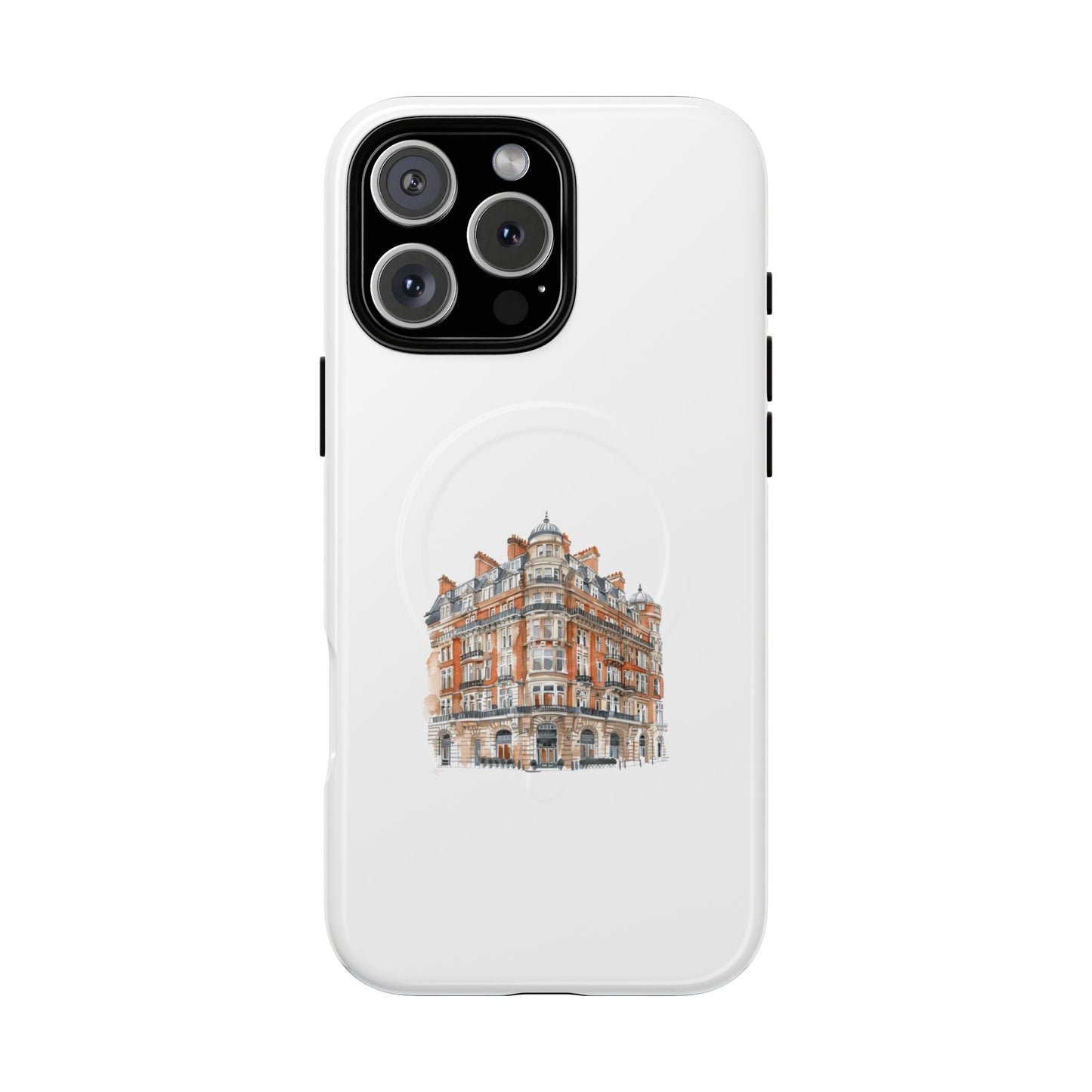 Elegant Tough Magnetic Case with Urban Design, Phone Case, Smartphone Protector, Gift for Her, Unique Tech Accessories