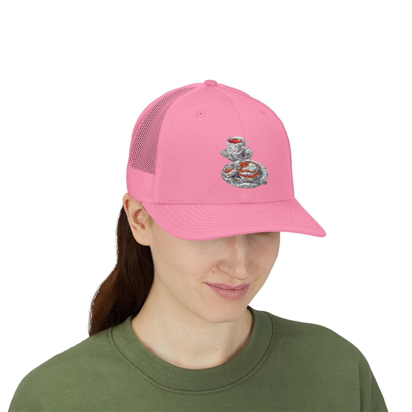 Sparkling Tea Party Snapback Trucker Cap, Fun Fashion Hat, Gift for Tea Lovers, Outdoor Events, Festivals, Casual Wear