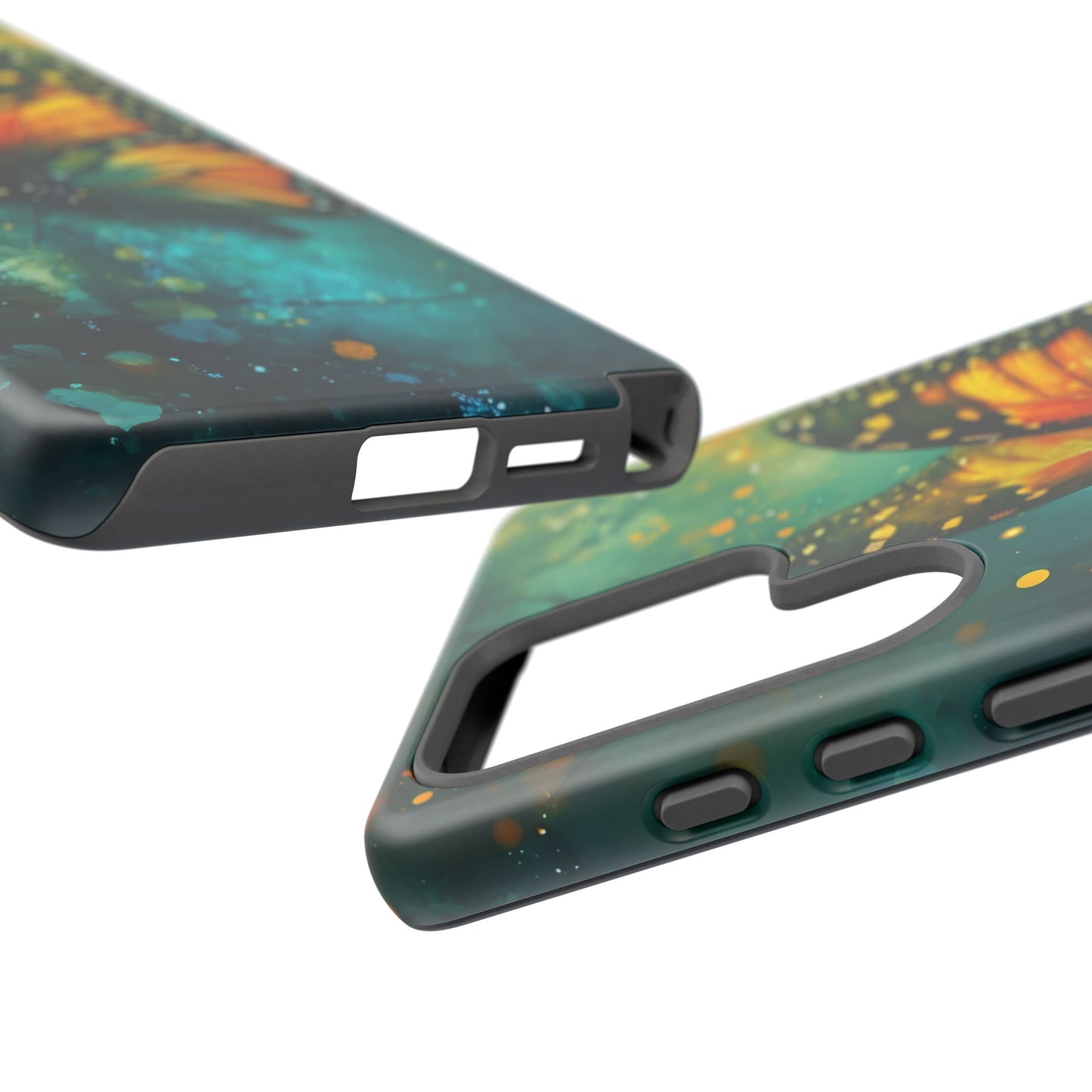 Colorful Butterfly Phone Case, Tough Cases for iPhone and Samsung, Cute Tech Accessories, Nature Lovers Gift, Vibrant Floral Design