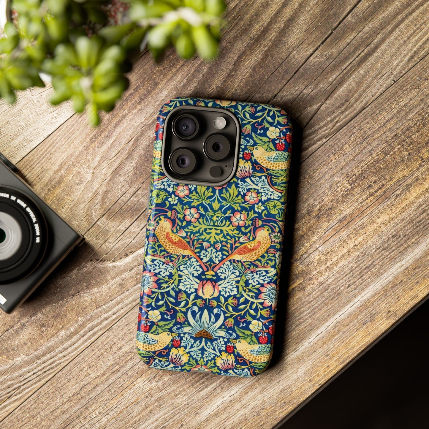 Floral Phone Case | Tough Cases, Stylish Protection, Unique Gift, Eco-Friendly, Floral Pattern, Bird Design