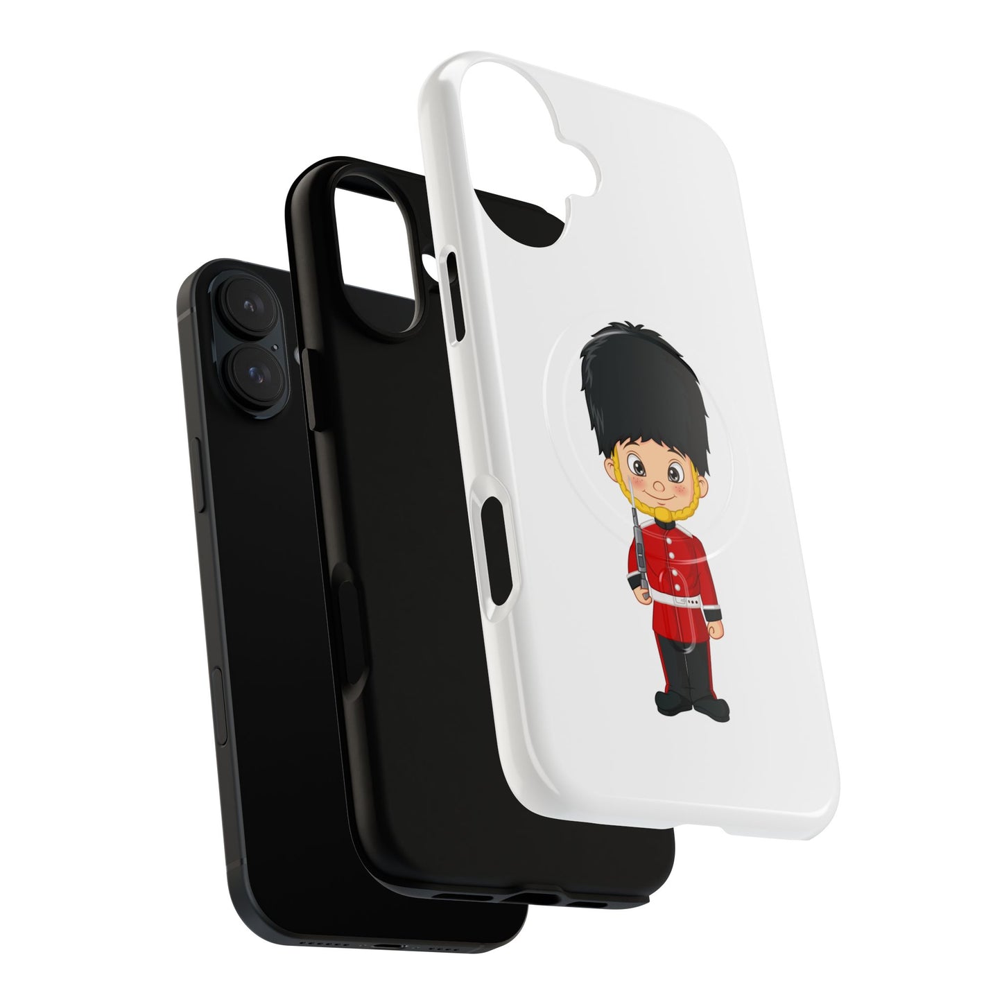 Cute Royal Guard Magnetic Phone Case, Kid's Phone Cover, Tough Magnetic Cases, Unique Gift for Kids, Birthday Gift Ideas