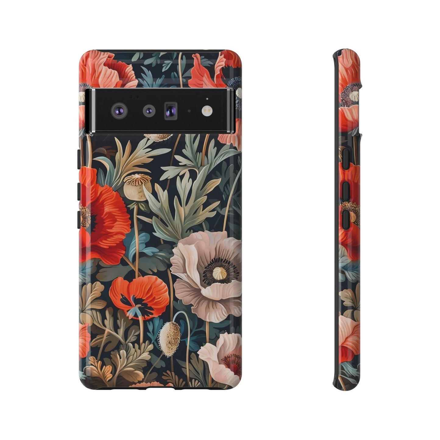 Floral Phone Case - Tough Cases, Flower Design, Chic Tech Accessories, Stylish Gifts, Unique Phone Protectors