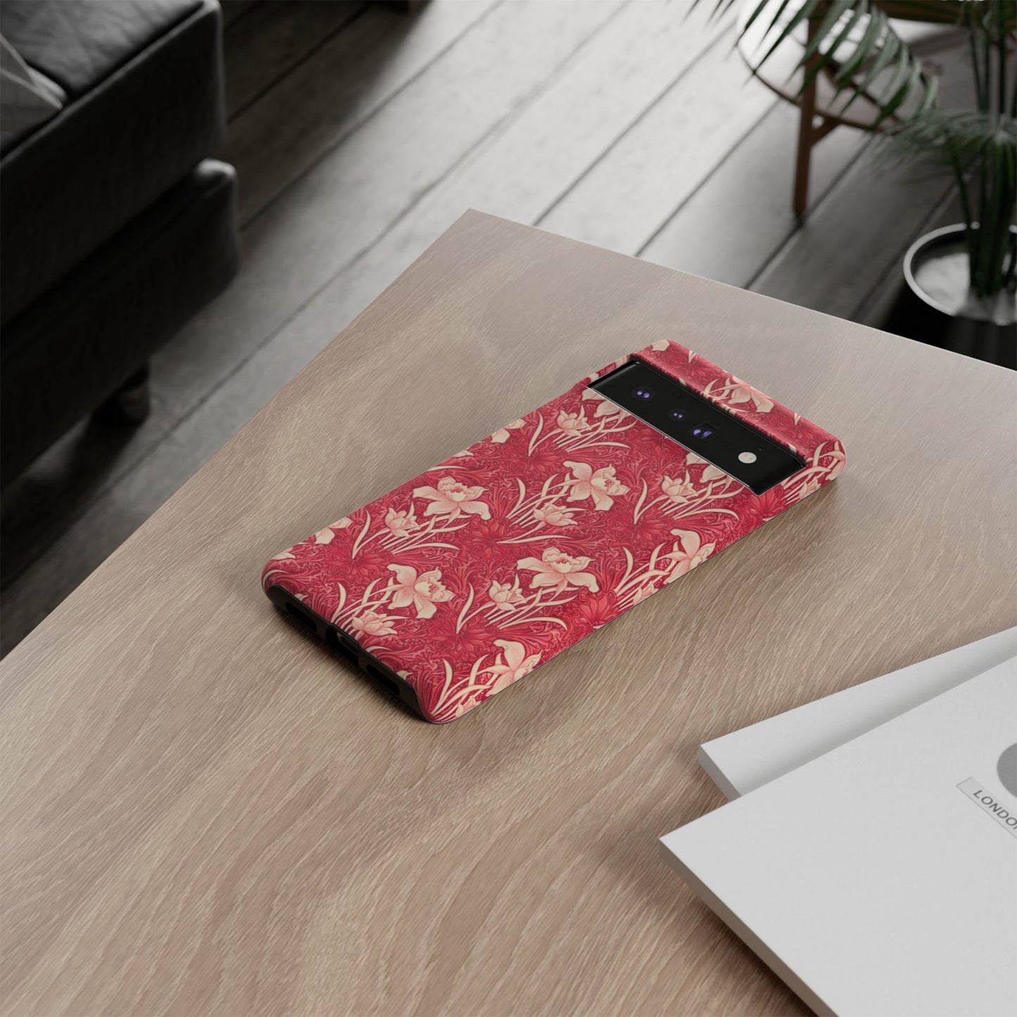 Floral Tough Phone Case - Durable, Stylish Accessory, Perfect Gift for Her, Floral Pattern, Customizable, Ideal for Daily Use