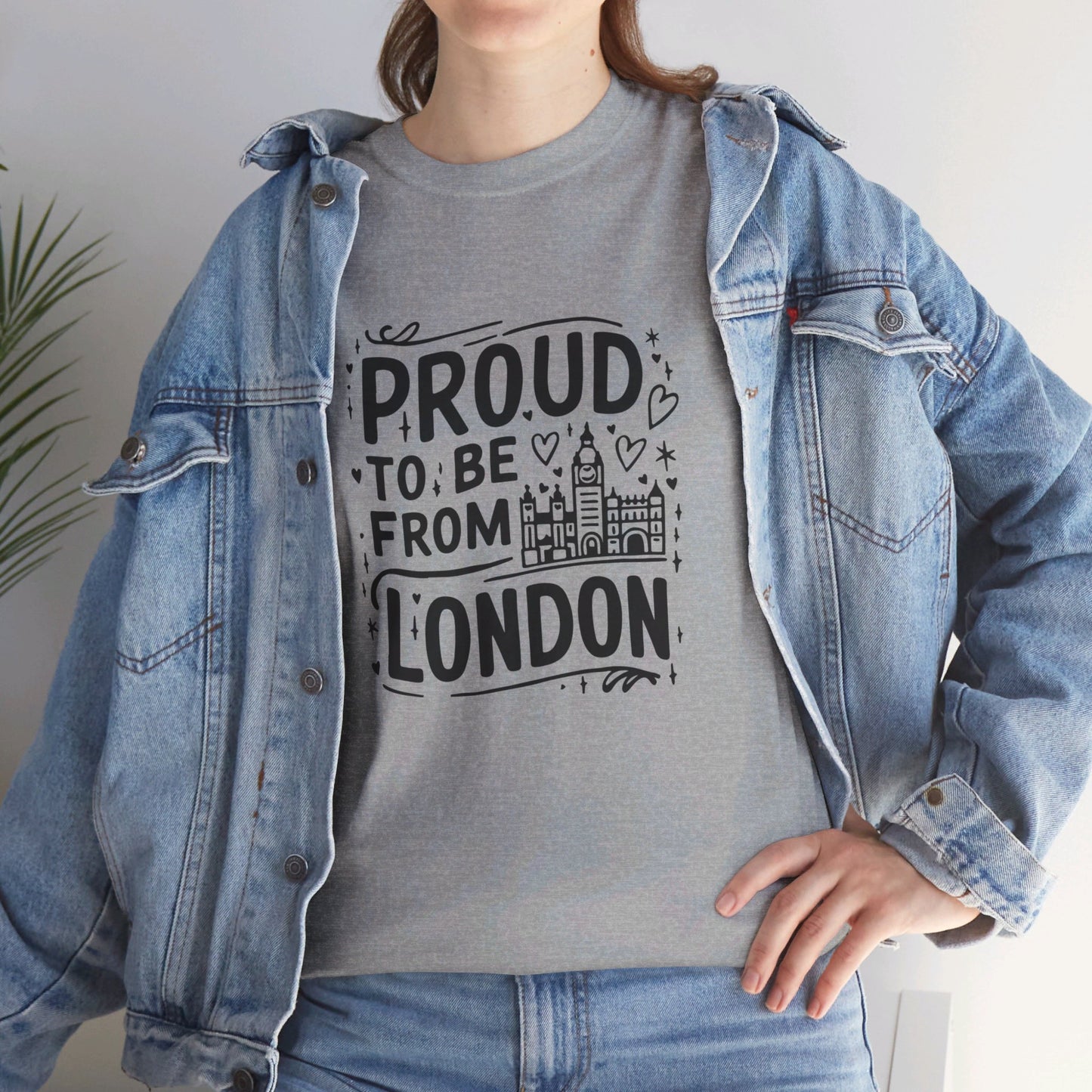 Proud to be from London Watercolor Art Collection Breathable Unisex Cotton T-Shirt