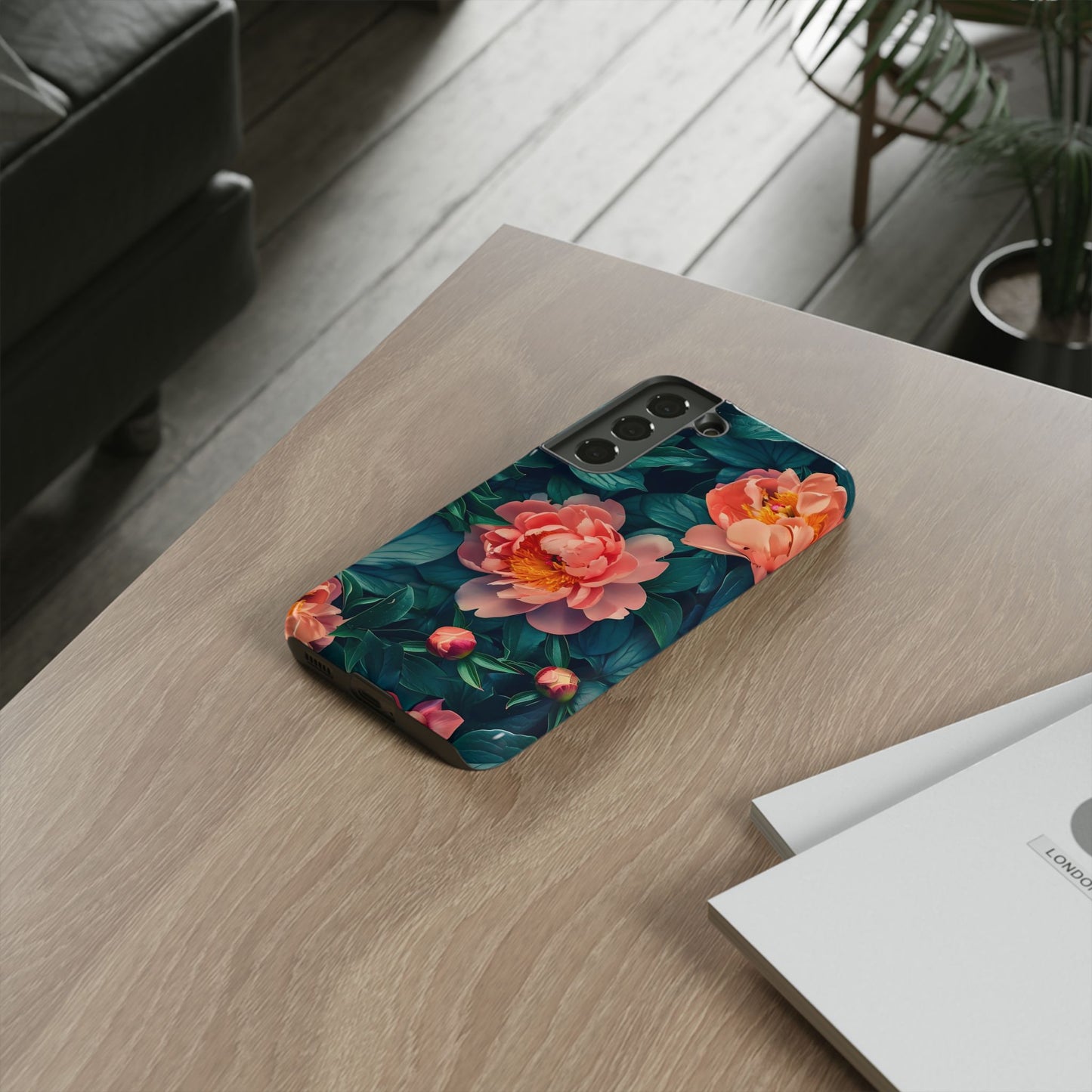 Floral Phone Case - Tough Cases, Flower Design, Botanical Art, Phone Accessory, Gift for Her, Nature Lovers