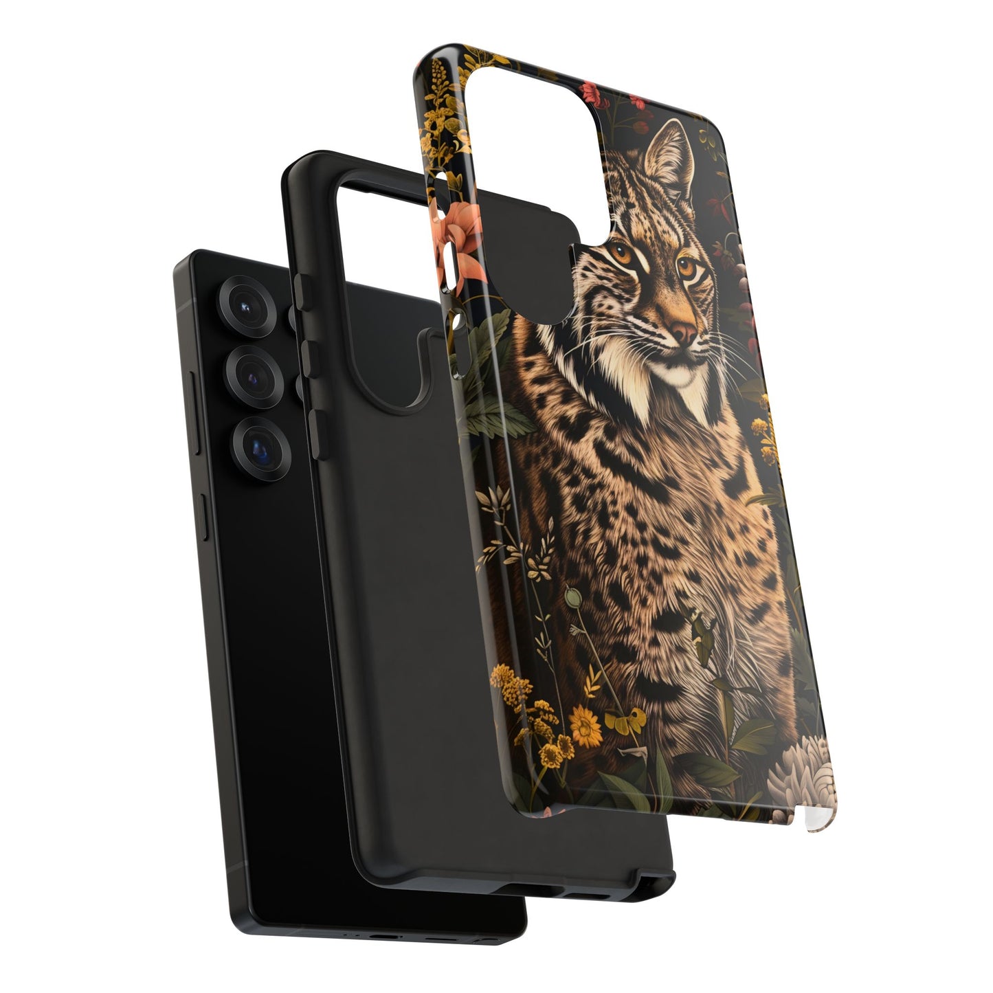 Wildlife Phone Case with Lynx Design, Tough Cases, Animal Lovers Gift, Nature Inspired Accessories, Unique Tech Protection