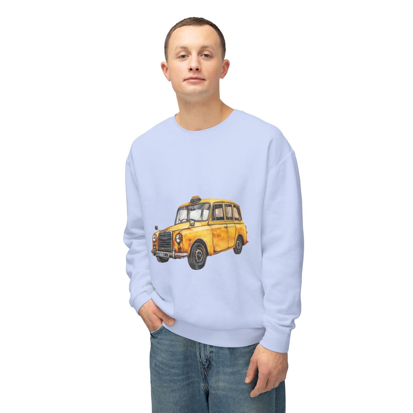 Unisex Lightweight Crewneck Sweatshirt - British Vintage Car