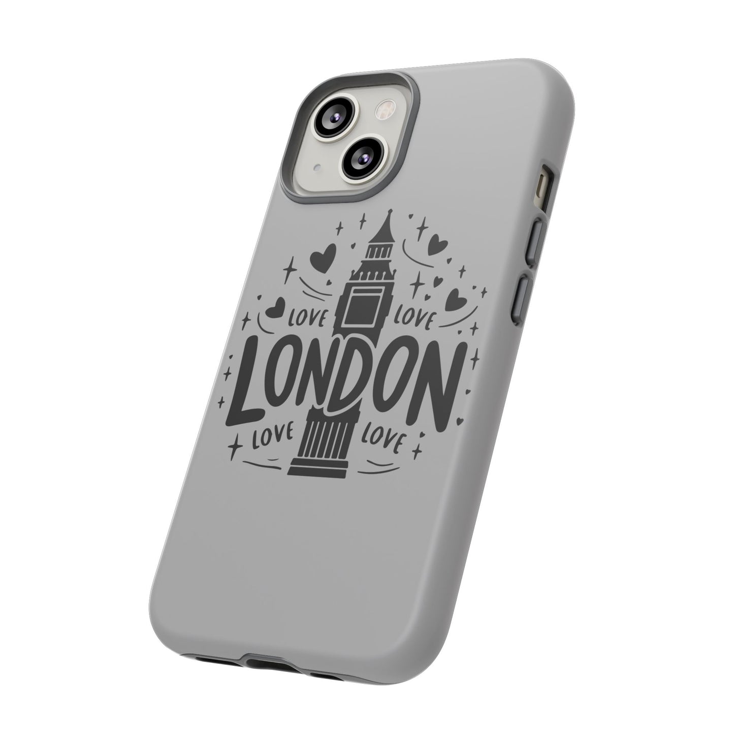 London Love Phone Case, Tough Cases, Stylish Phone Accessories, Unique Gift for Travelers, London Souvenir, Love Design