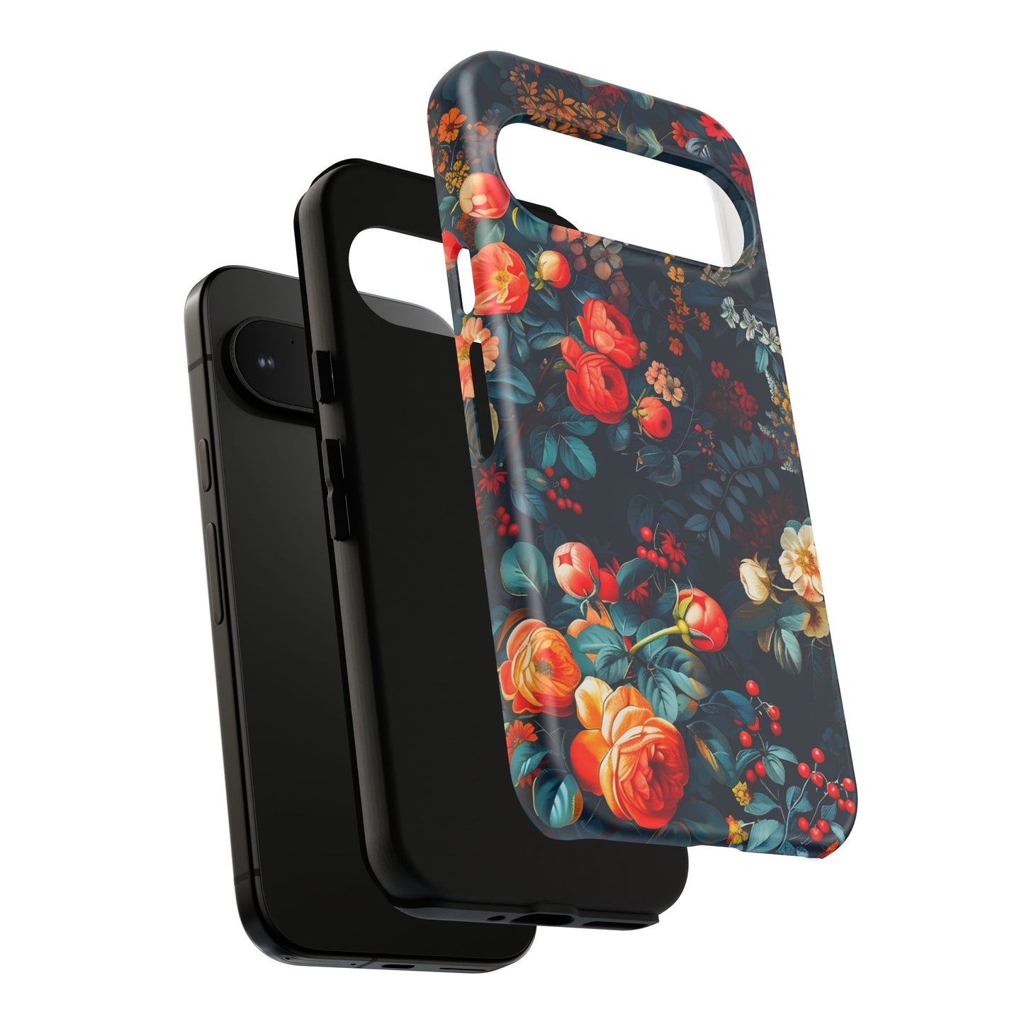Floral Phone Case - Tough Cases, iPhone Protection, Elegant Floral Design, Gift for Her, Stylish Tech Accessory