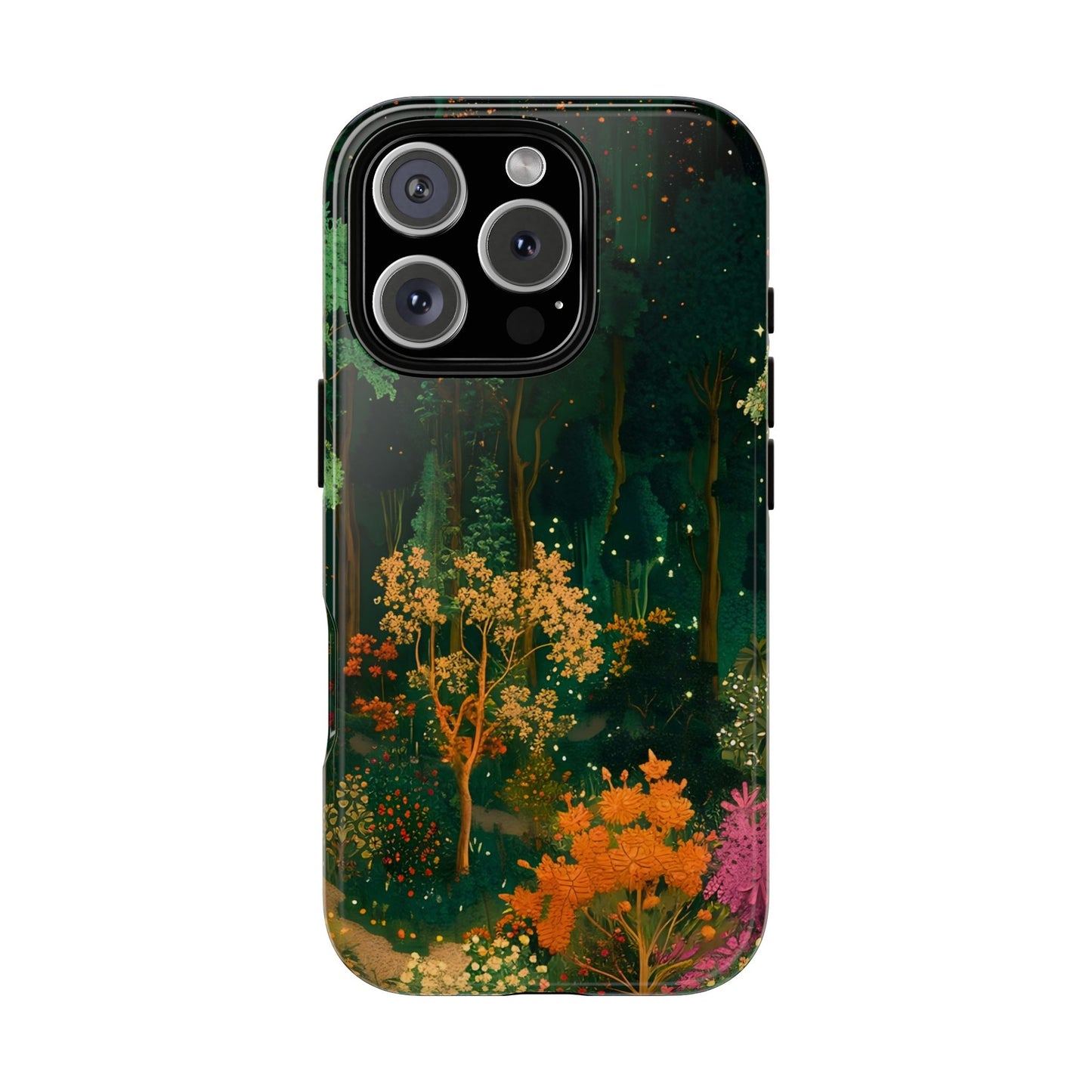 Nature-Inspired Phone Case, Floral Design, Tough iPhone Cover, Gift for Nature Lovers, Colorful Phone Accessory