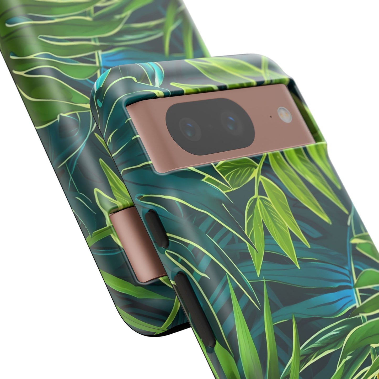 Tropical Phone Case - Durable Green Leaf Design, Eco-Friendly Gift, Trendy Accessory, Nature Lover's Case, Summer Vibes
