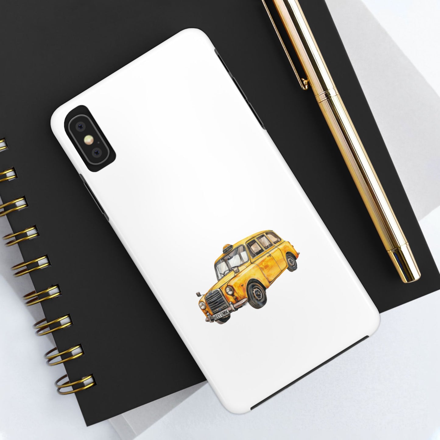 Yellow Taxi Tough Phone Case - Durable Protection for Urban Adventures