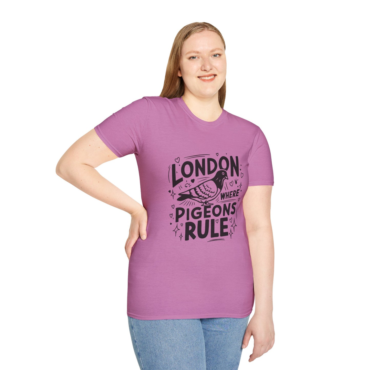 Unisex Softstyle T-Shirt - Pigeons Rule in London