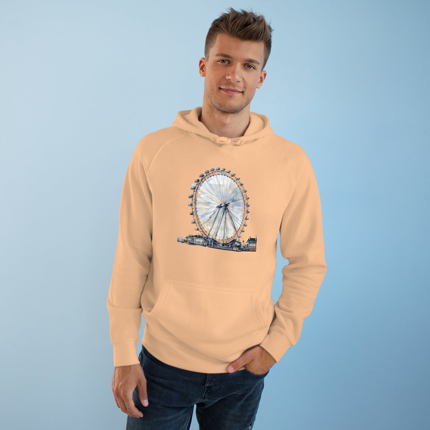 Unisex Hoodie - ondon Eye: A Bird’s Eye View of the City