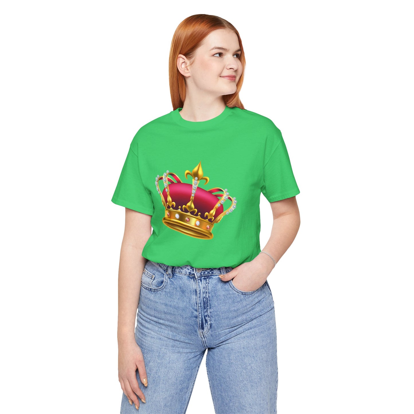Unisex Jersey Short Sleeve Tee - British Royal Crown Design - Iconic Symbol of Monarchy