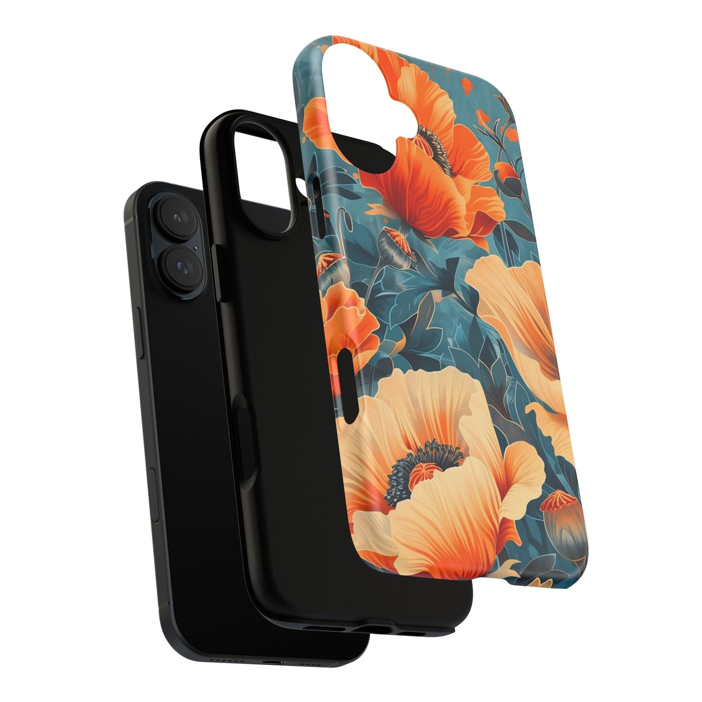 Floral Phone Case, Tough Cases for Protection and Style, Spring Aesthetic, Gift for Her, Phone Accessory for Nature Lovers