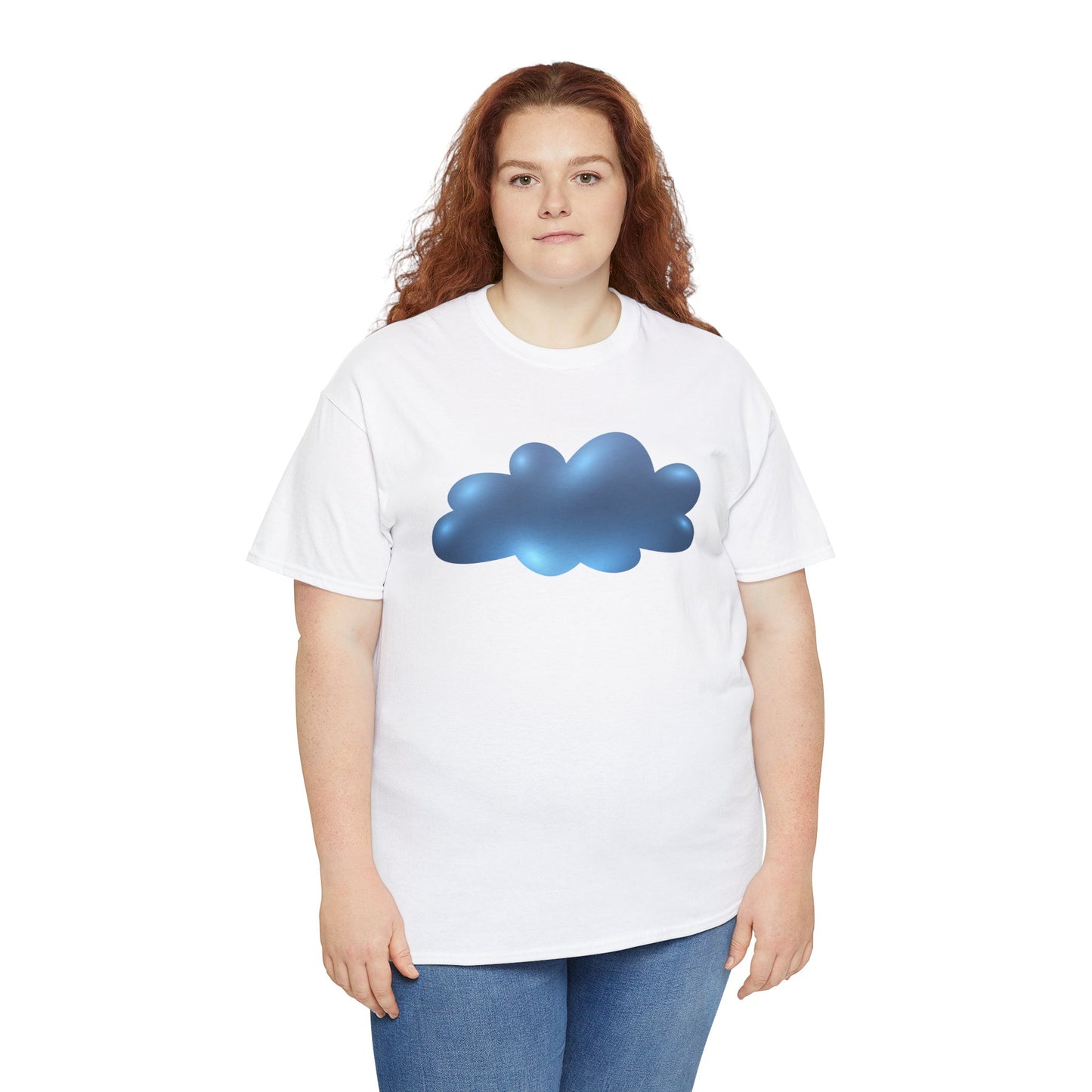 Unisex Heavy Cotton Tee - Serene Cloudscape