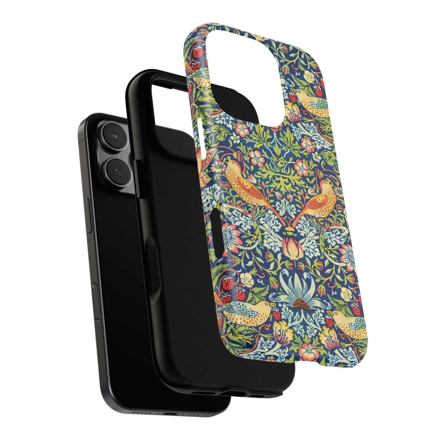 Floral Phone Case | Tough Cases, Stylish Protection, Unique Gift, Eco-Friendly, Floral Pattern, Bird Design