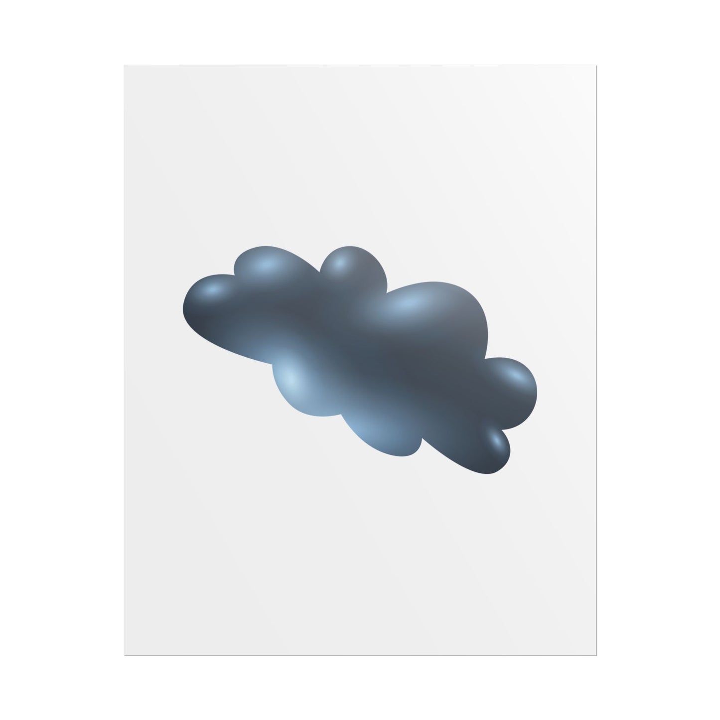 Cloud Art Print, Modern Decor, Minimalist Wall Art, Home Office Decor, Unique Gift, Aesthetic Poster