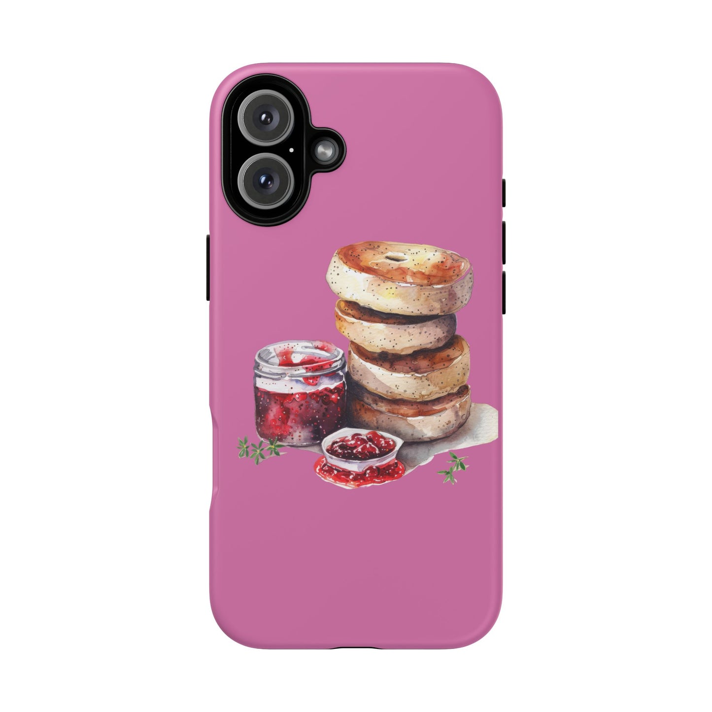Cute Bagel Phone Case, Tough Cases for Food Lovers, Unique Gifts for Foodies, Phone Accessories for Breakfast Lovers, Fun and Stylish Cases