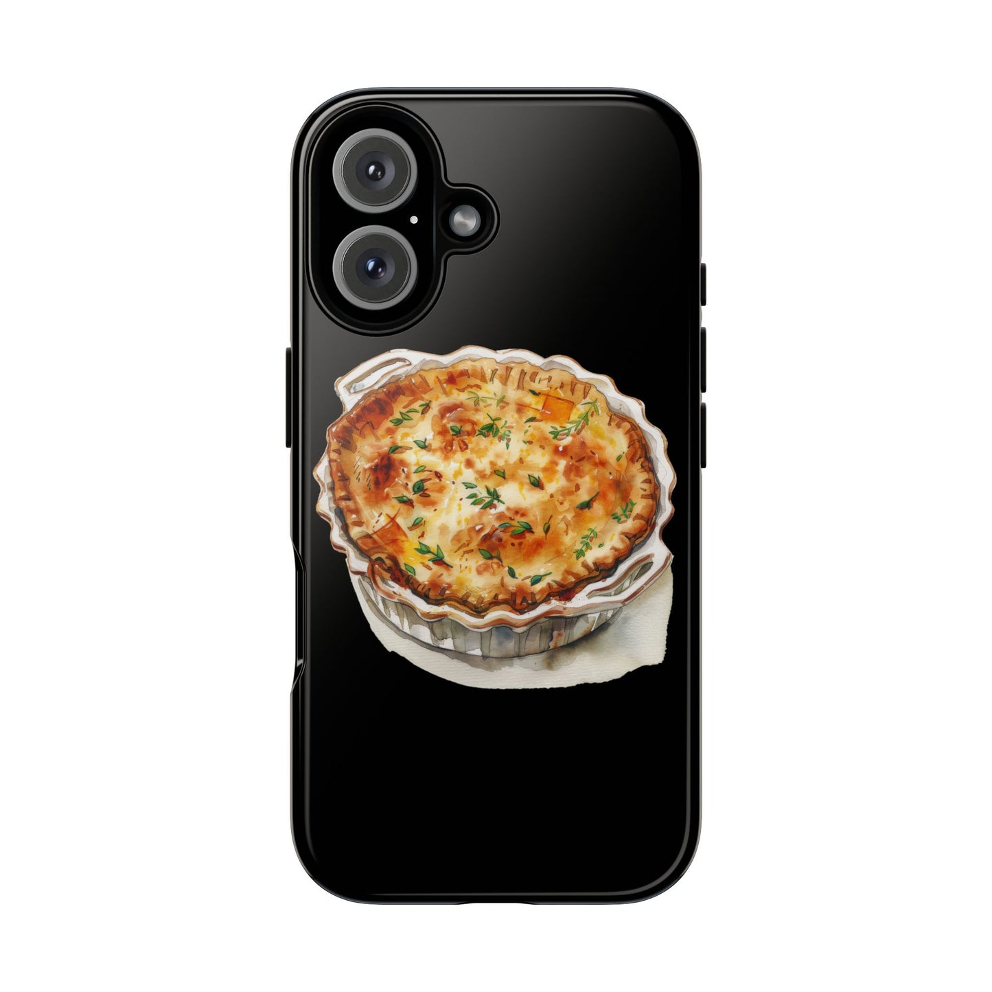 Quiche Phone Case - Funky Kitchen Decor, Foodie Gift, Chef Accessories, Culinary Art, Quirky Phone Cover