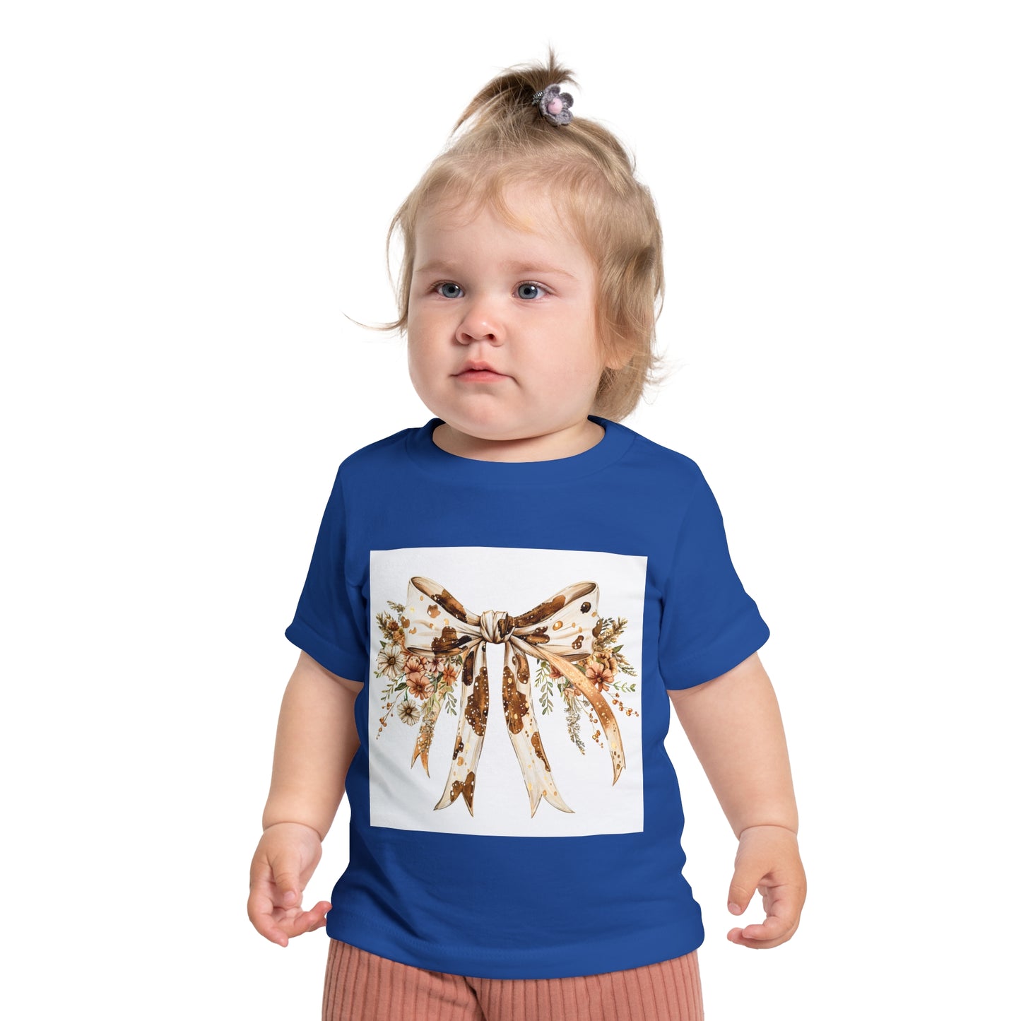 Floral Bow Baby T-Shirt - Cute & Stylish Baby Clothing for Special Occasions