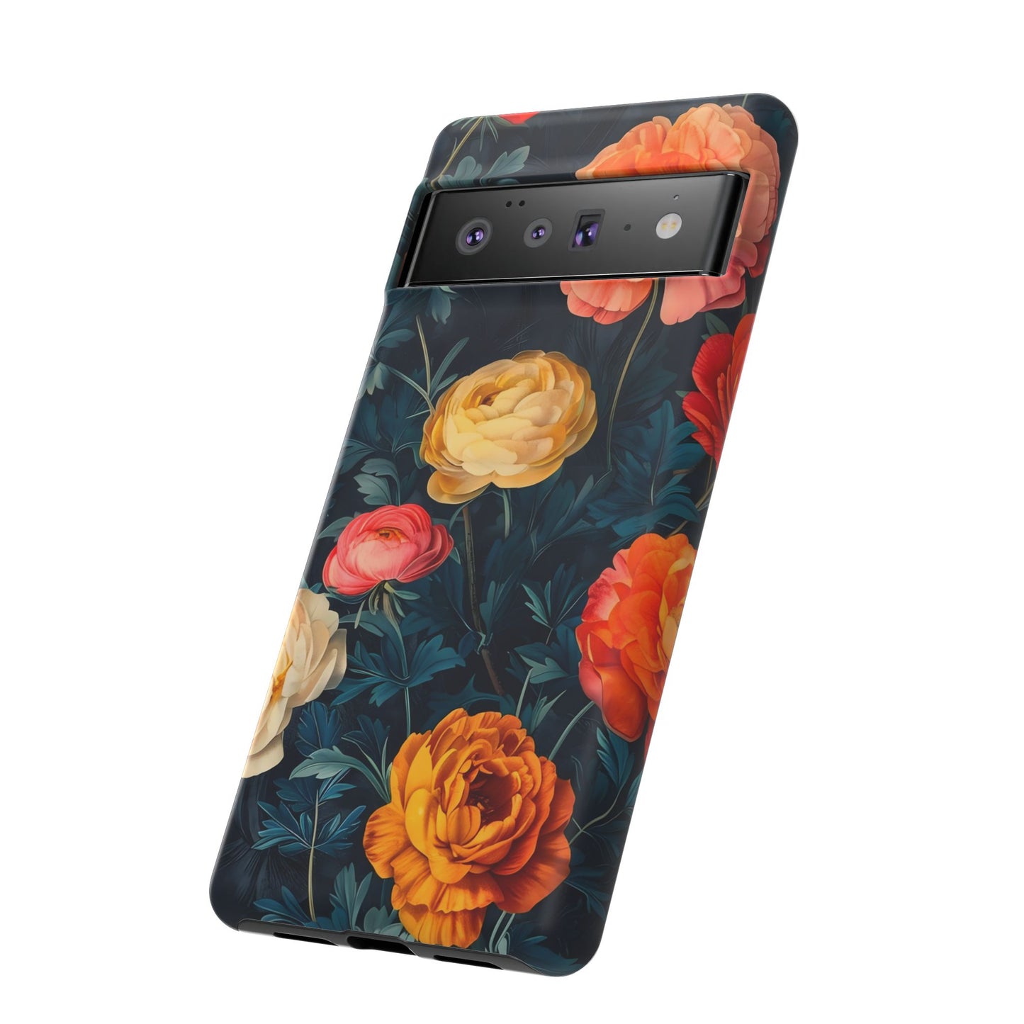 Floral Phone Case - Tough Cases, Stylish Protection, Gift for Flower Lovers, Customizable Cover, Floral Design Mobile Accessory