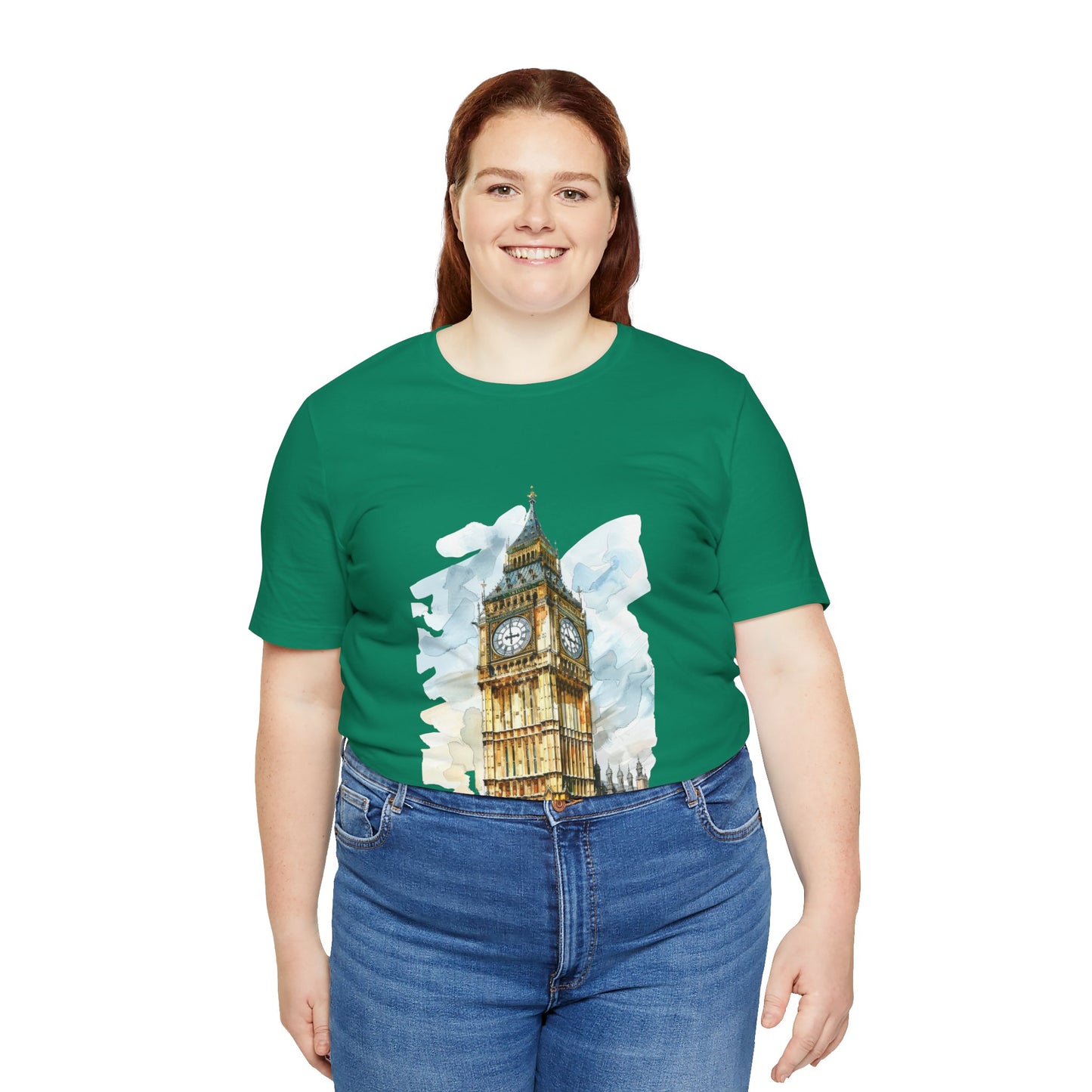 Unisex Jersey Short Sleeve Tee - Iconic Big Ben Clock Tower Design - London Landmark