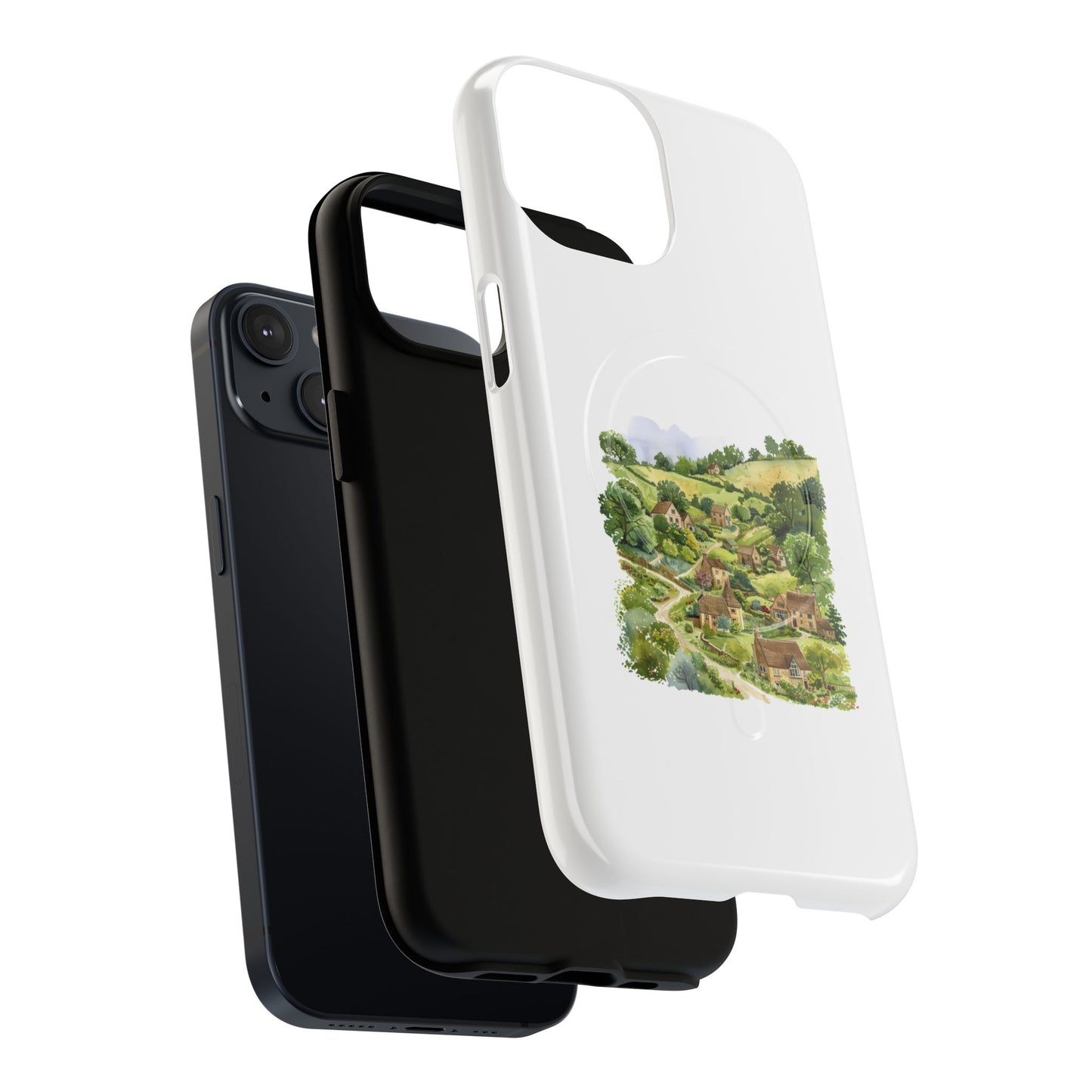Countryside Scene Magnetic Phone Case, Nature Lover Gift, Customized Phone Cover, Outdoor Adventure Accessory, Eco-Friendly Design