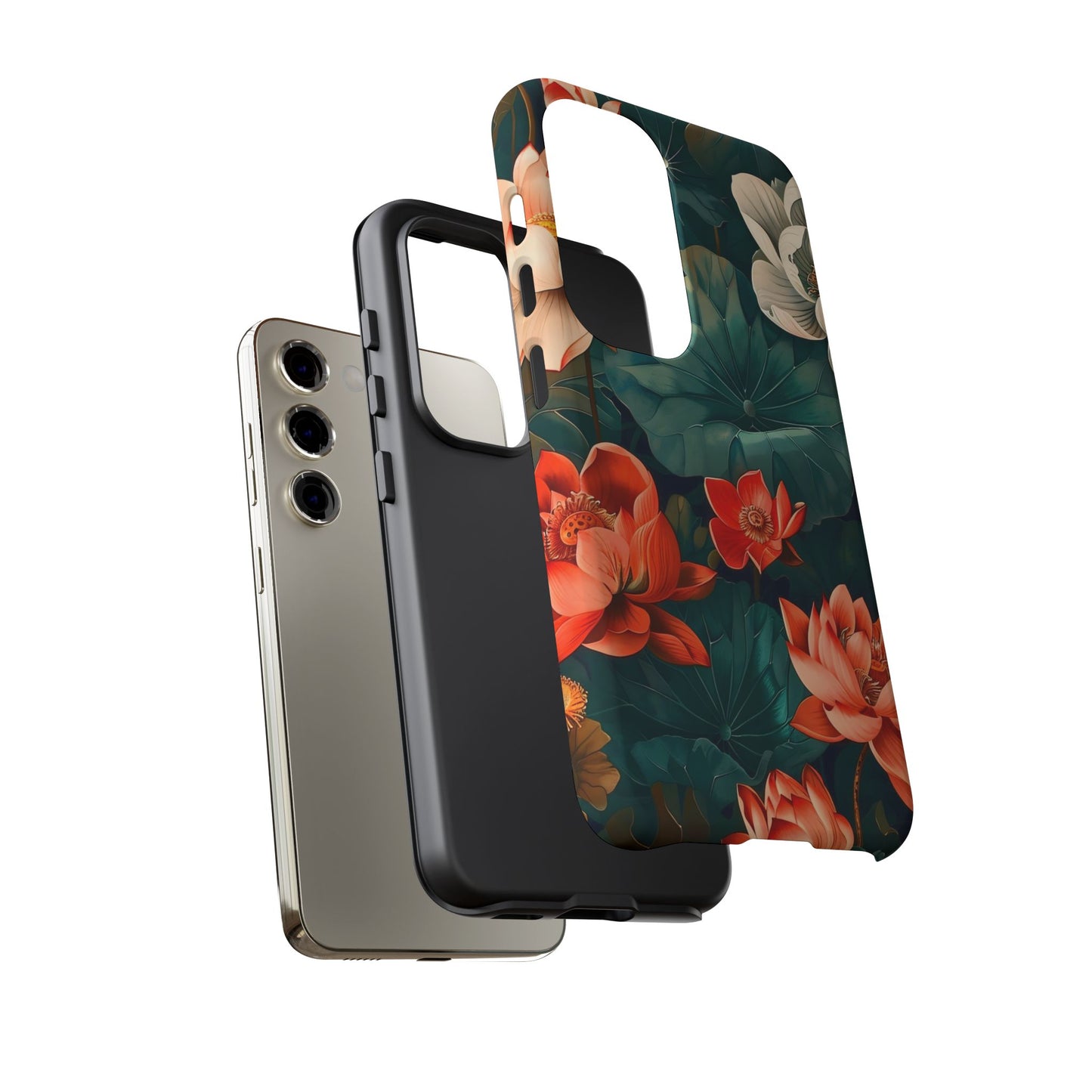 Flower Phone Case, Floral Phone Cover, Tough Case for Floral Lovers, Gift for Her, Stylish Tech Accessories