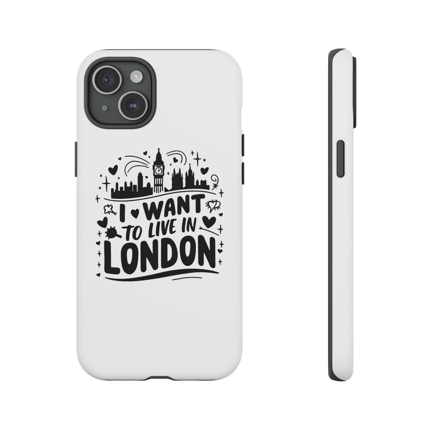 London City iPhone Case, Tough Phone Cover, Travel Gift, London Souvenir, Adventure Accessory, Wanderlust Decor