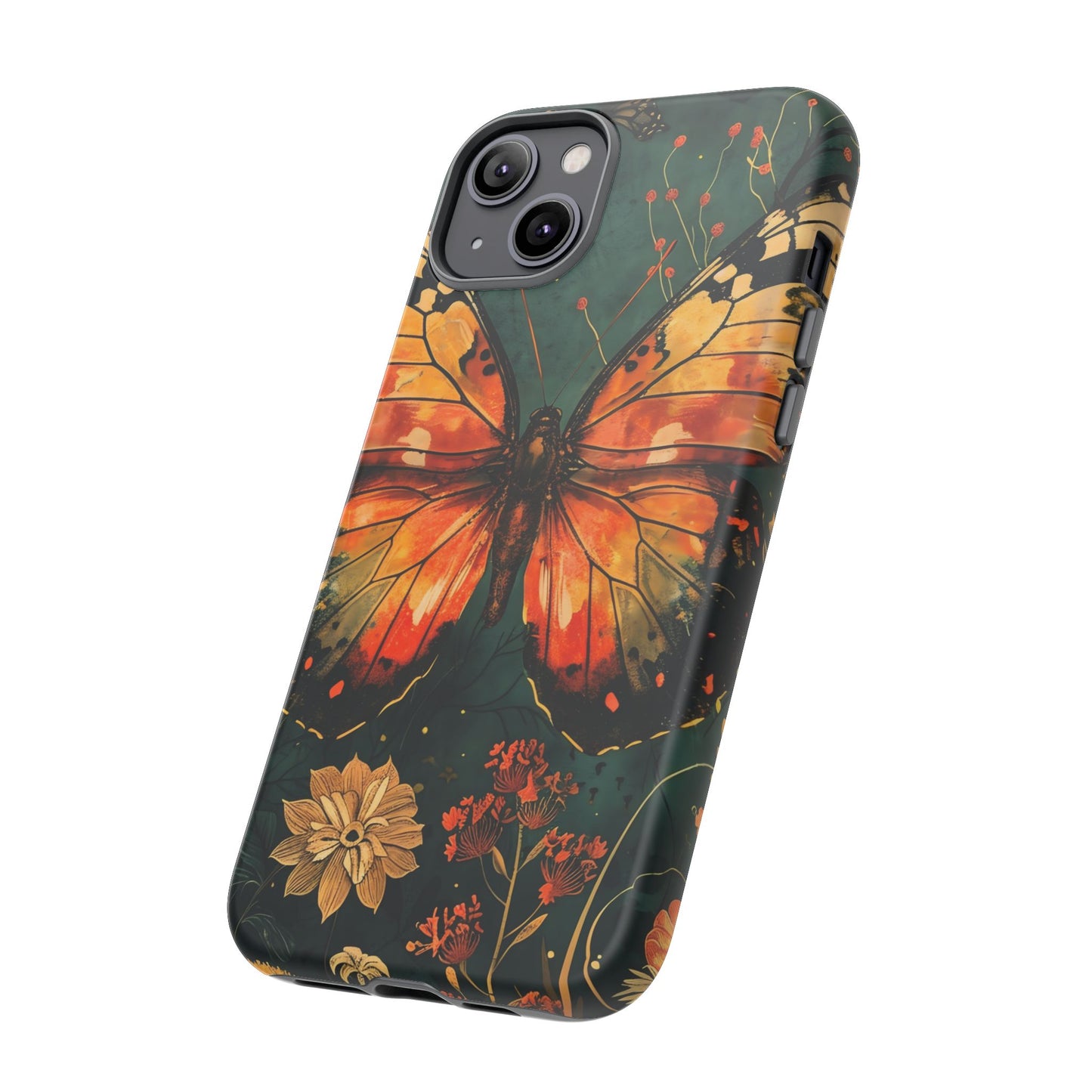 Butterfly Phone Case – Tough Cases for Nature Lovers, Floral Design, Butterfly Art, Unique Gift, Eco-Friendly Protection