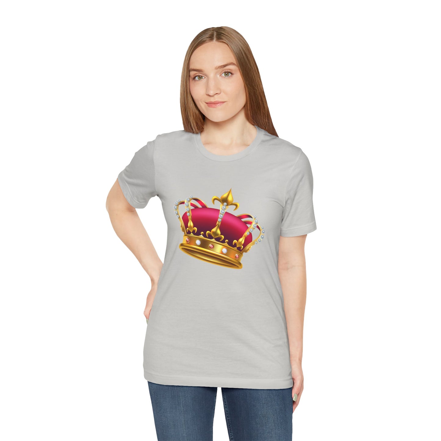 Unisex Jersey Short Sleeve Tee - British Royal Crown Design - Iconic Symbol of Monarchy