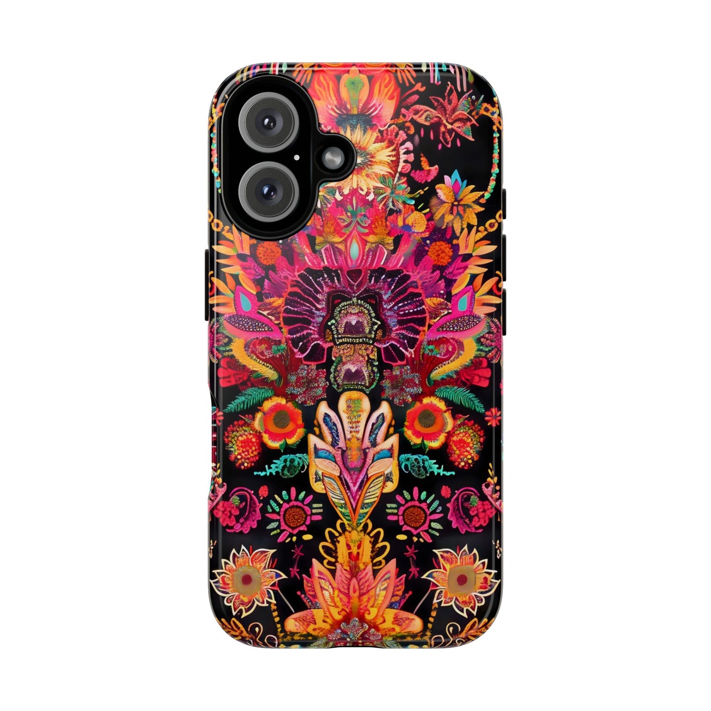 Colorful Floral Phone Case, Tough Cases, Unique Phone Cover, Boho Style Accessory, Gift for Her, Trendy Smartphone Protection