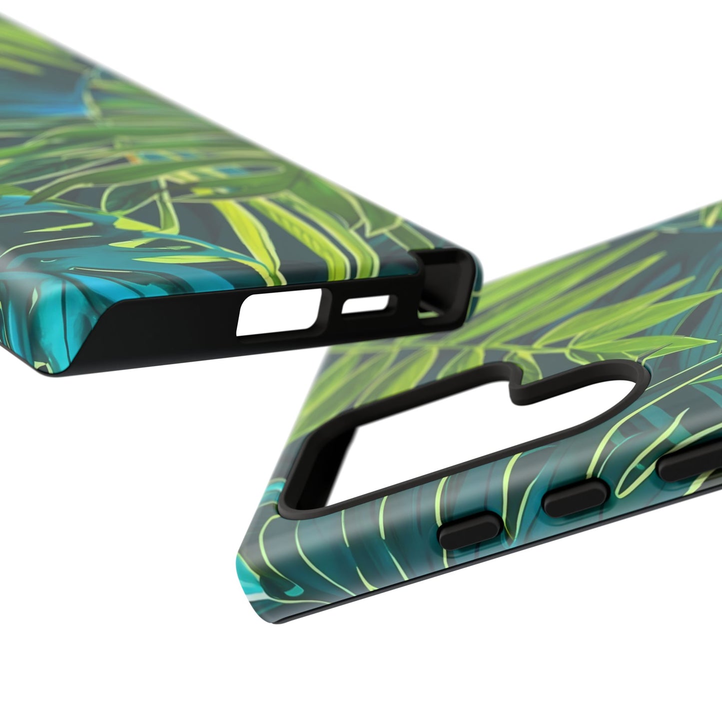 Tropical Phone Case - Durable Green Leaf Design, Eco-Friendly Gift, Trendy Accessory, Nature Lover's Case, Summer Vibes