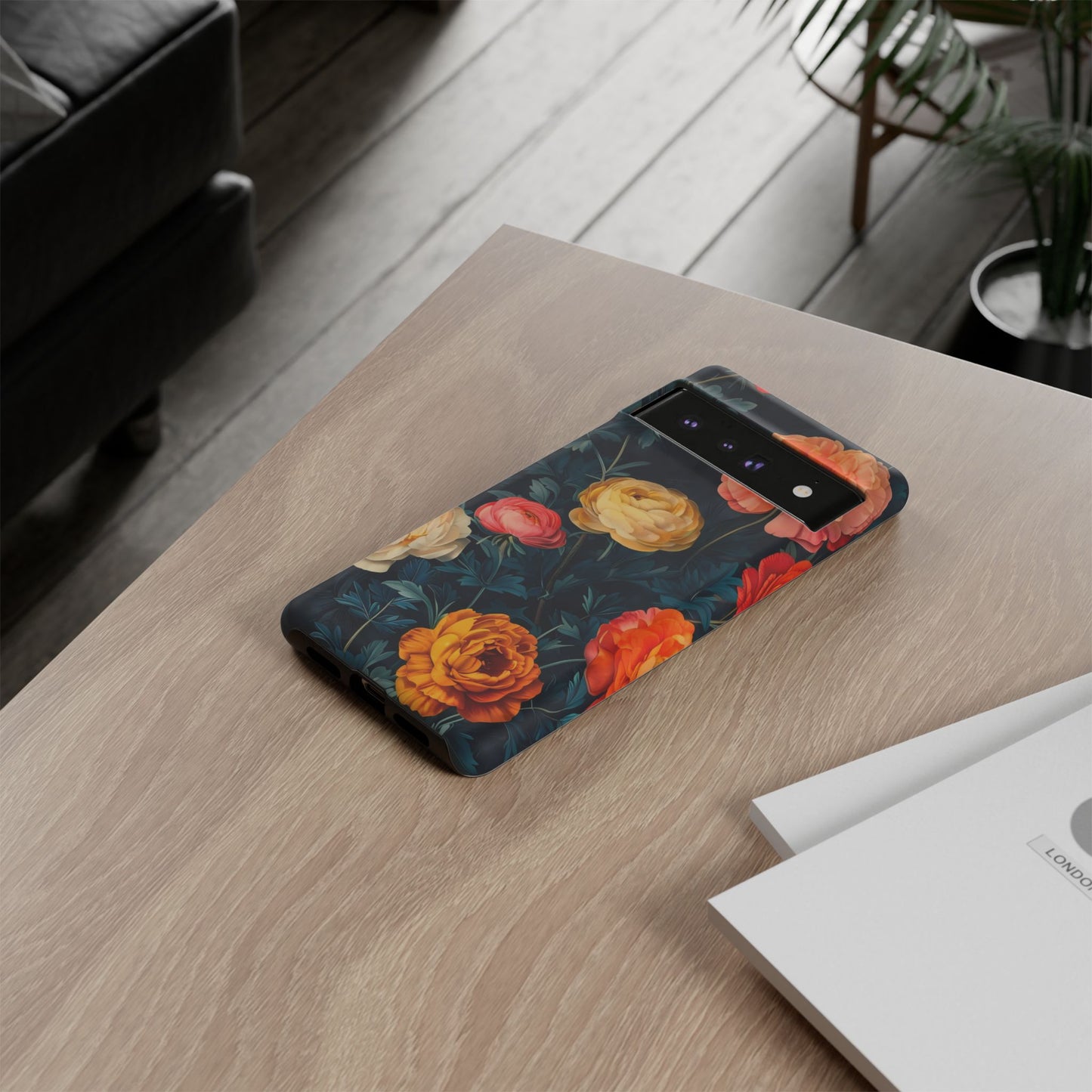 Floral Phone Case - Tough Cases, Stylish Protection, Gift for Flower Lovers, Customizable Cover, Floral Design Mobile Accessory