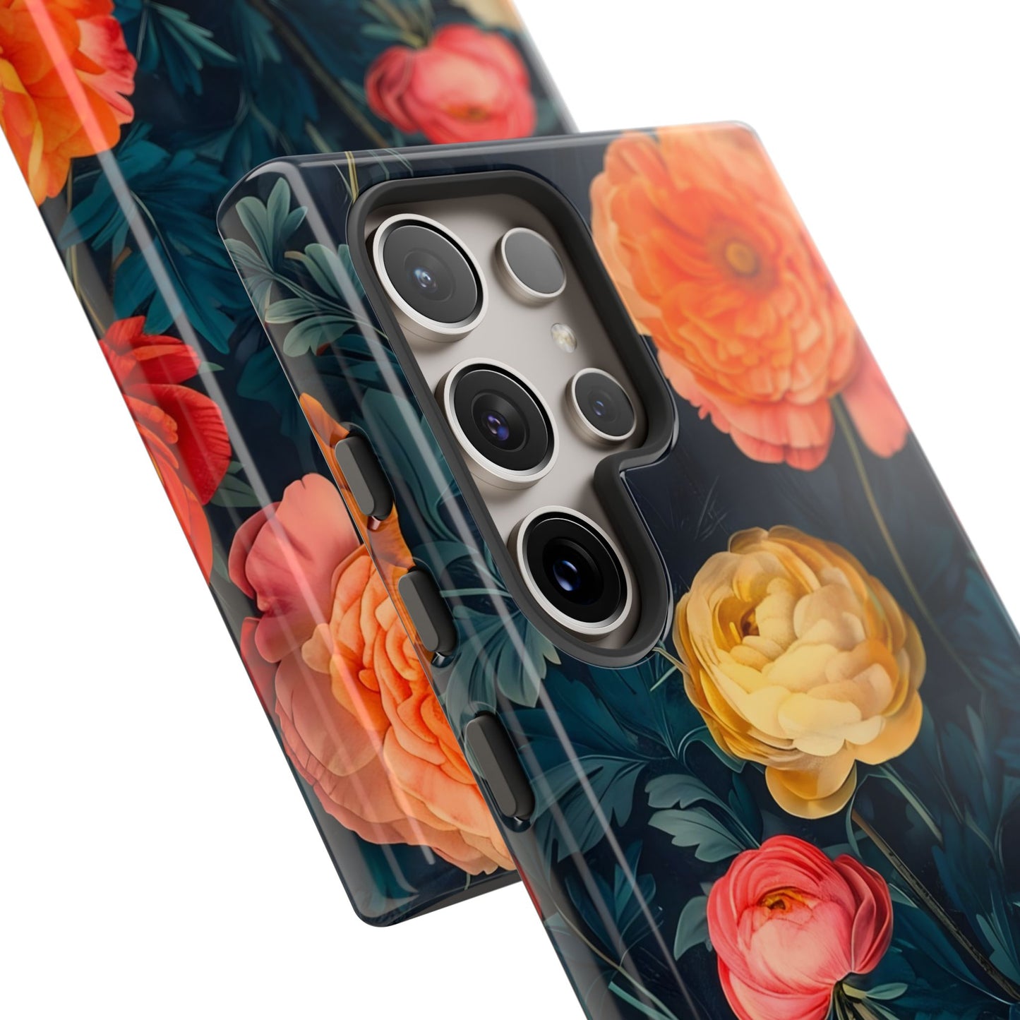Floral Phone Case - Tough Cases, Stylish Protection, Gift for Flower Lovers, Customizable Cover, Floral Design Mobile Accessory