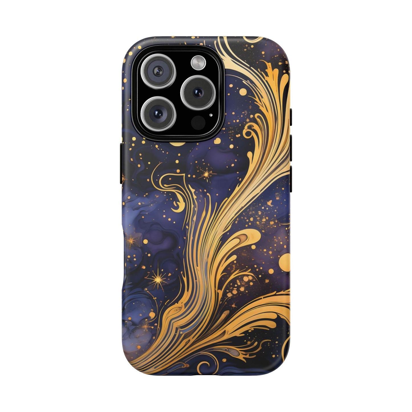 Elegant Floral Phone Case, Tough Cases for Women, Artistic Galaxy Design, Phone Cover for Cosmic Lovers, Unique Gift Idea