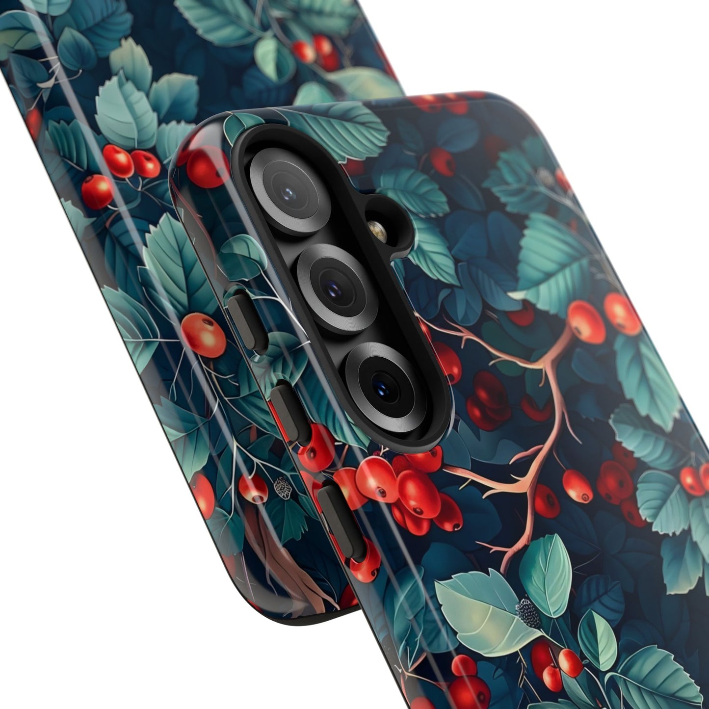 Berry Blossom Phone Case - Nature Lover's Gift, Floral Design, Cute Accessory for Spring, Unique Tech Cover, Perfect for Holidays